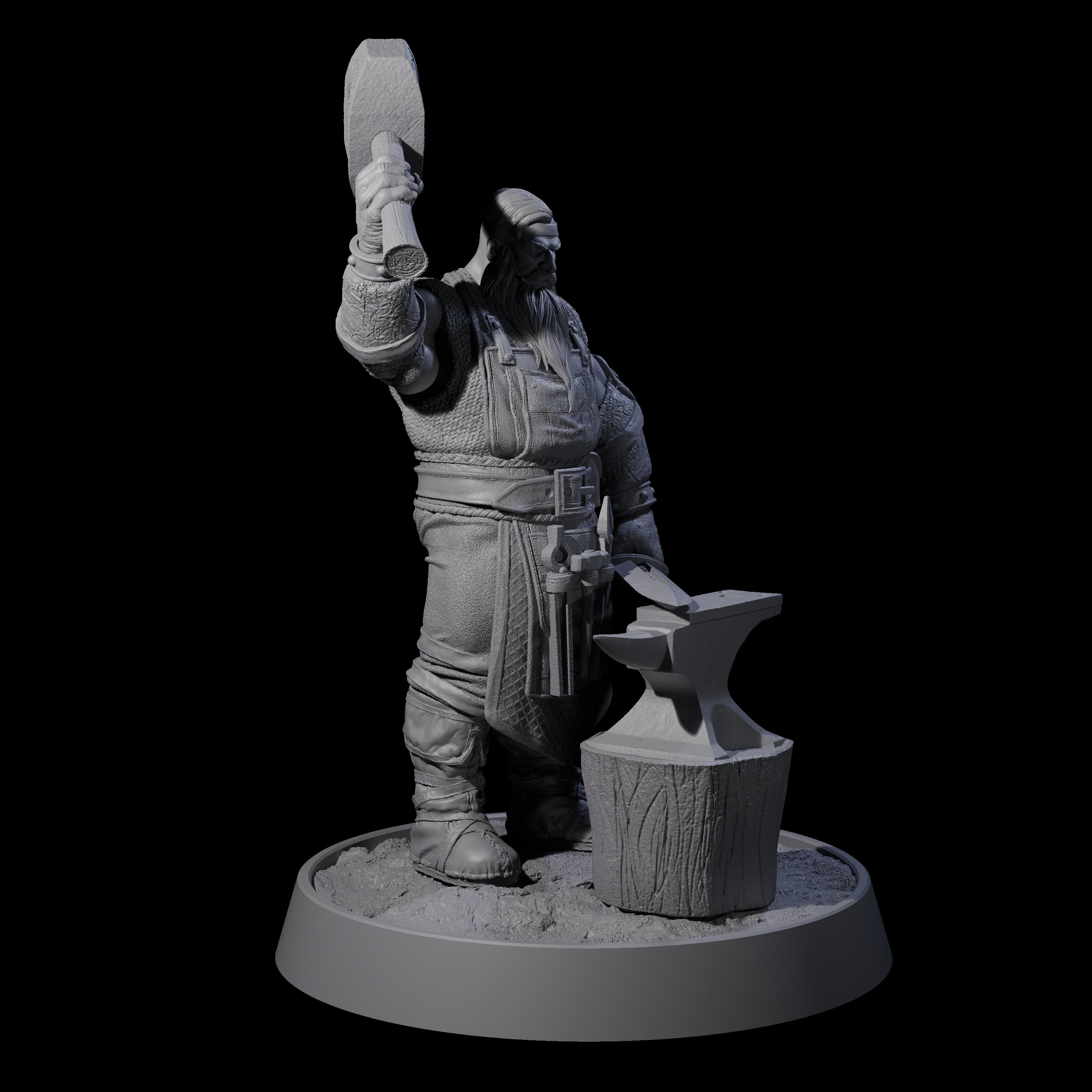 Veteran Viking Warrior L Miniature for Dungeons and Dragons, Pathfinder or other TTRPGs