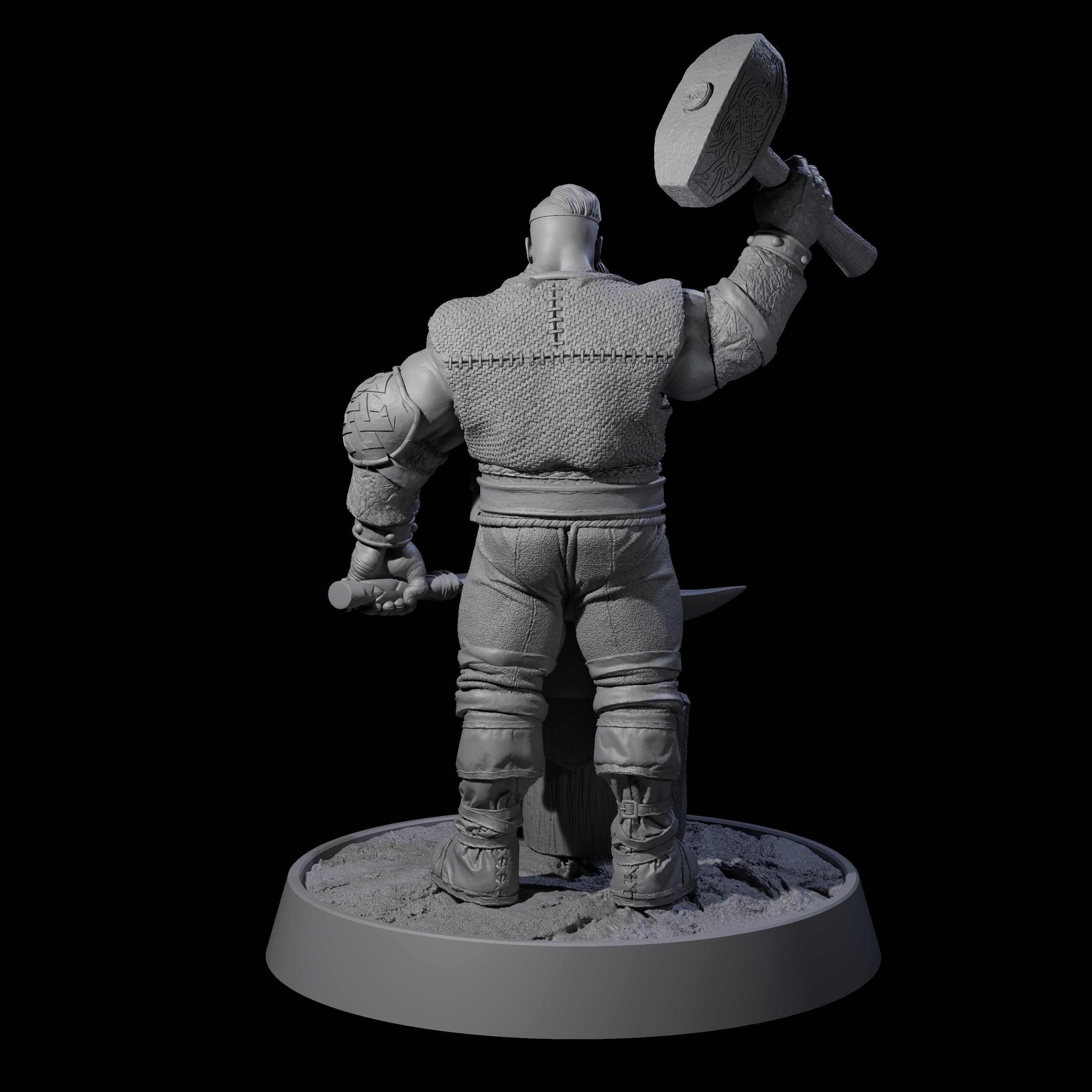 Veteran Viking Warrior L Miniature for Dungeons and Dragons, Pathfinder or other TTRPGs