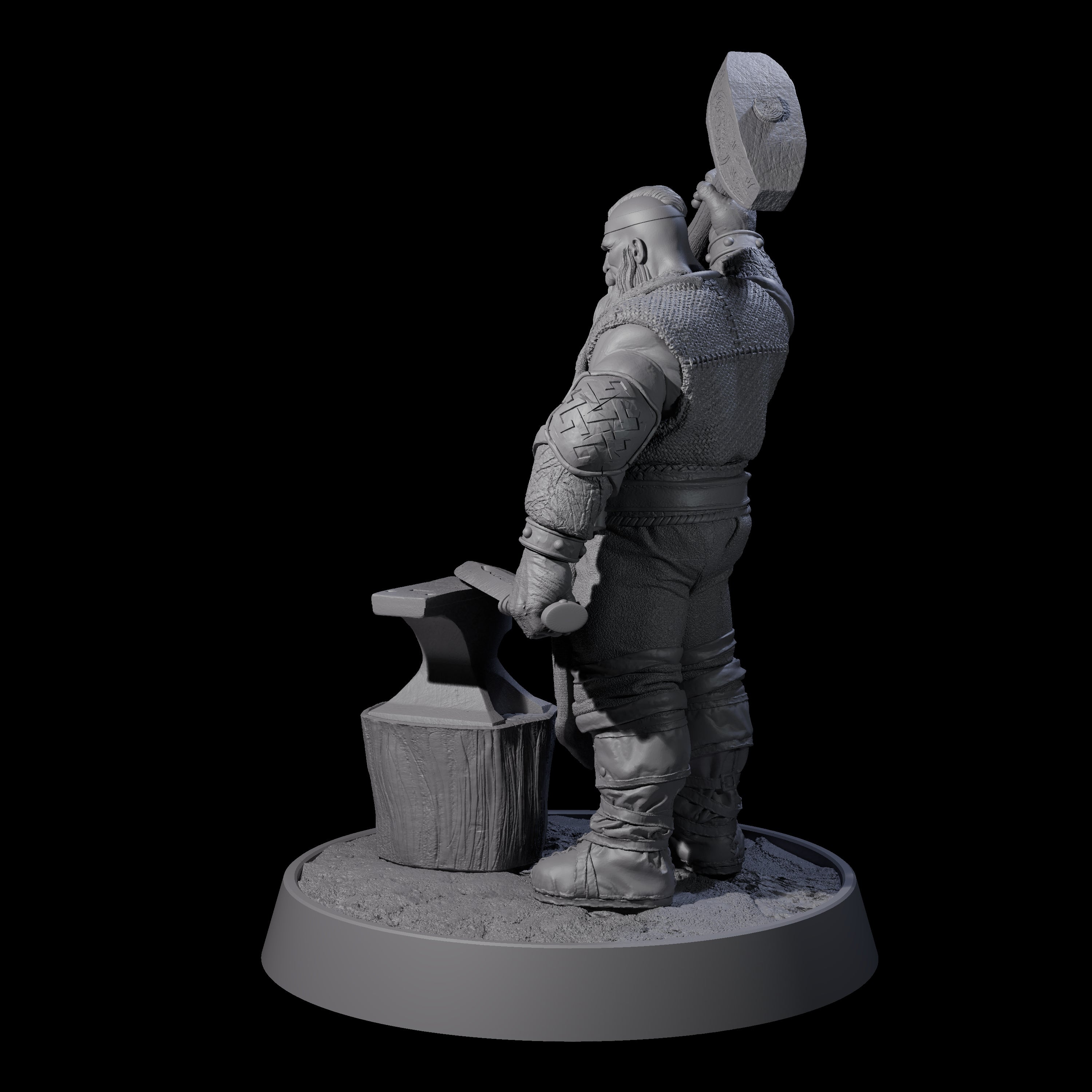 Veteran Viking Warrior L Miniature for Dungeons and Dragons, Pathfinder or other TTRPGs