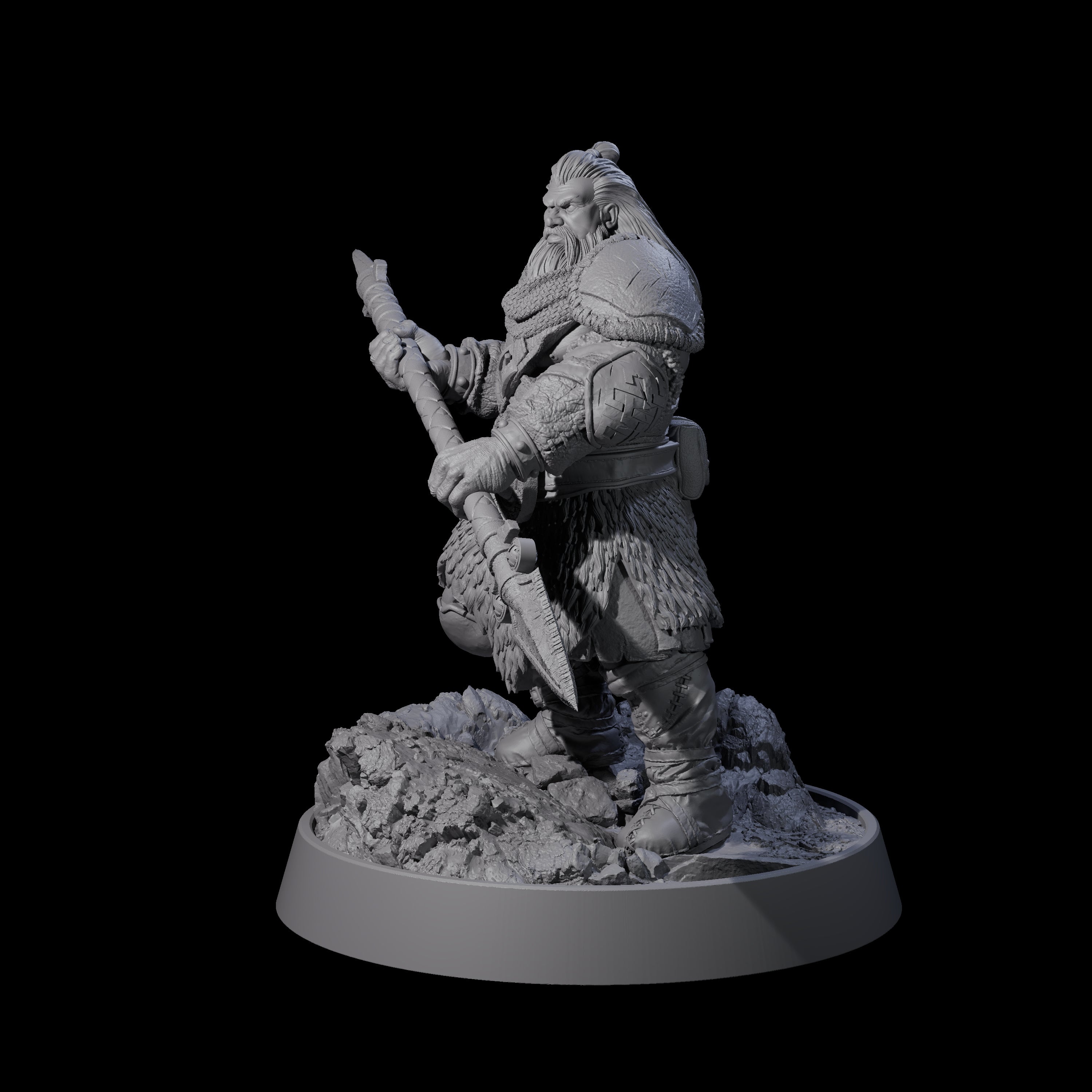 Veteran Viking Warrior M Miniature for Dungeons and Dragons, Pathfinder or other TTRPGs
