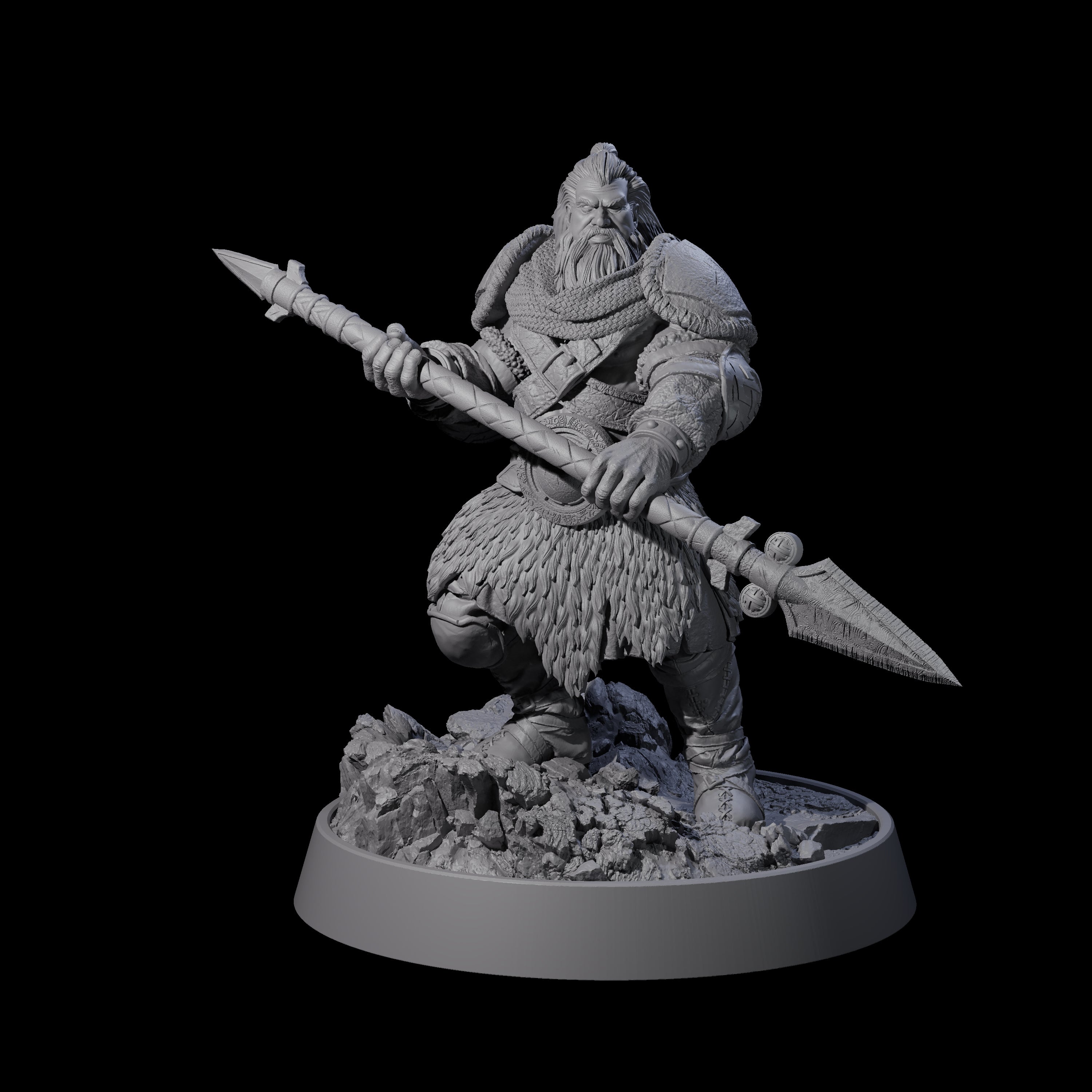 Veteran Viking Warrior M Miniature for Dungeons and Dragons, Pathfinder or other TTRPGs