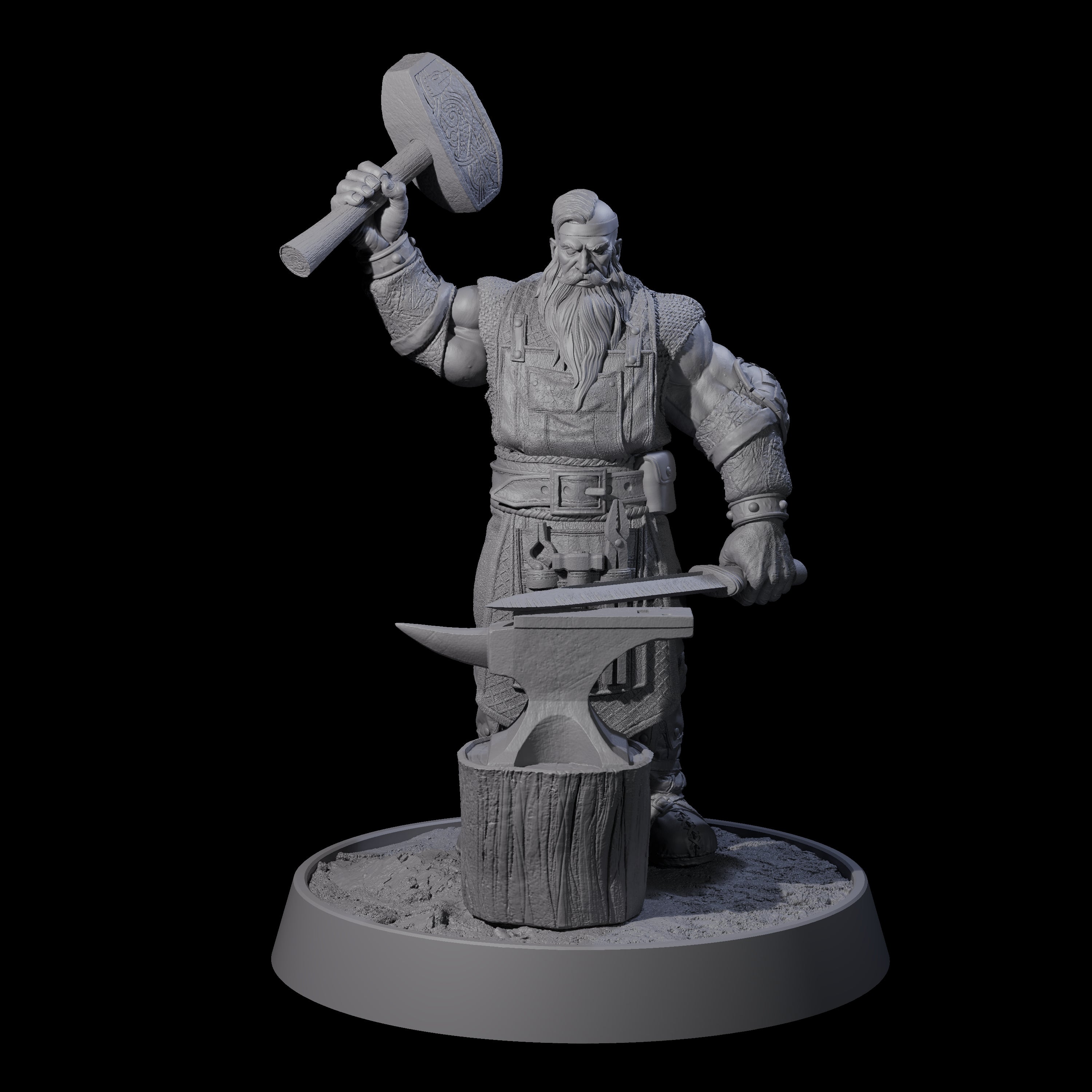 Veteran Viking Warriors Miniature for Dungeons and Dragons, Pathfinder or other TTRPGs