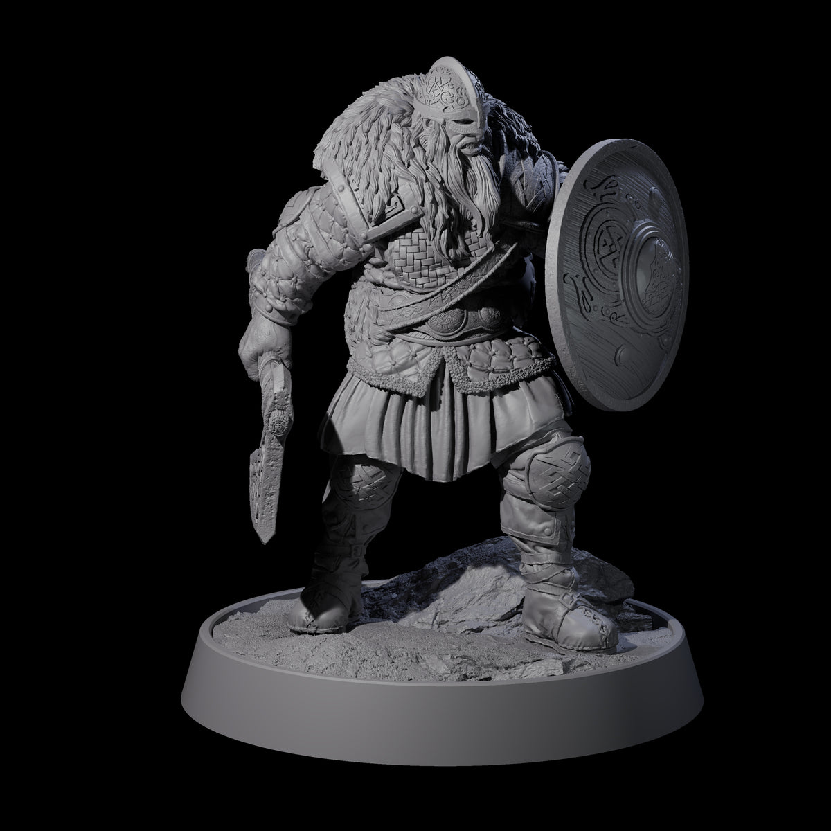 Veteran Viking Warriors Miniature for Dungeons and Dragons, Pathfinder or other TTRPGs