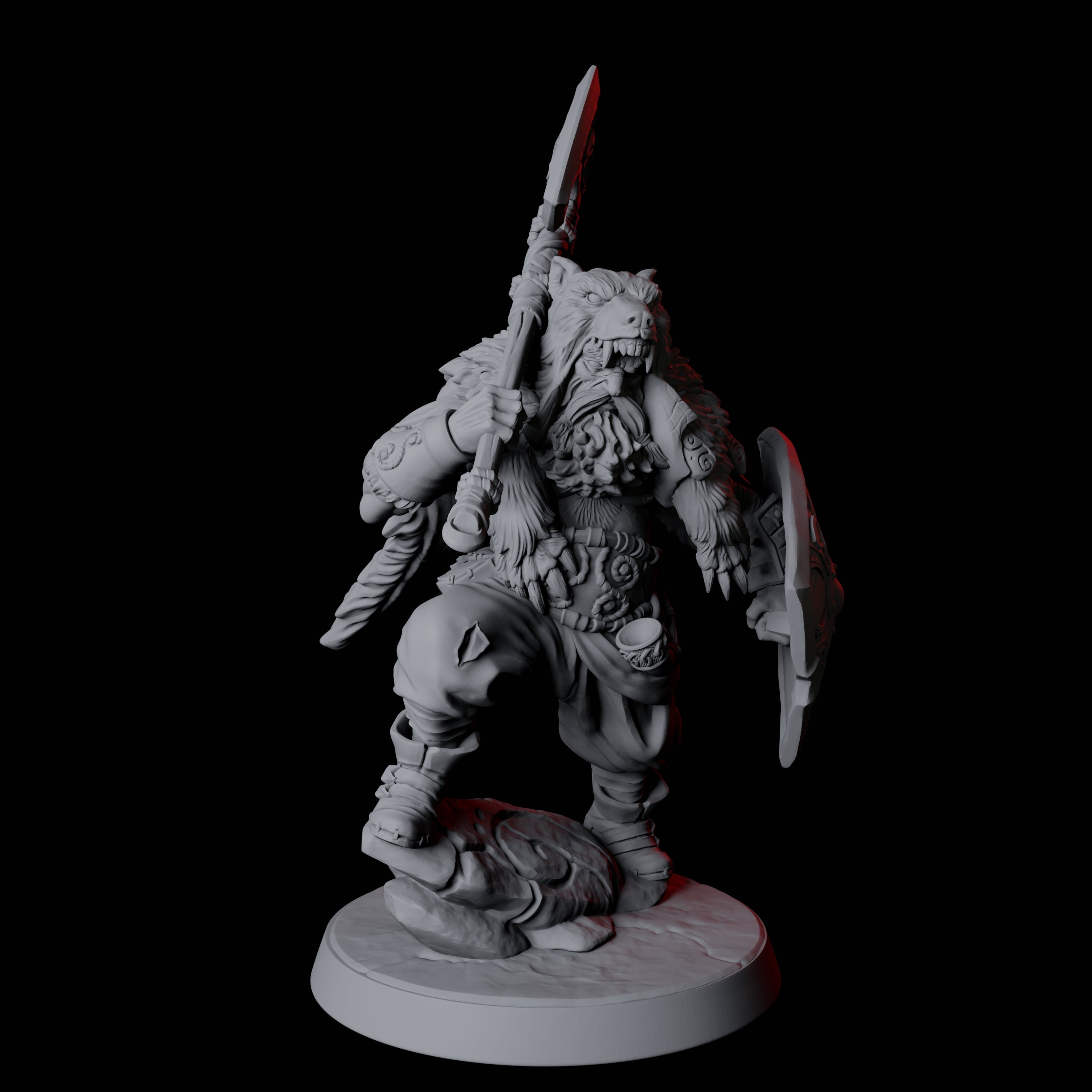 Victorious Northman Barbarian Chief Miniature for Dungeons and Dragons, Pathfinder or other TTRPGs