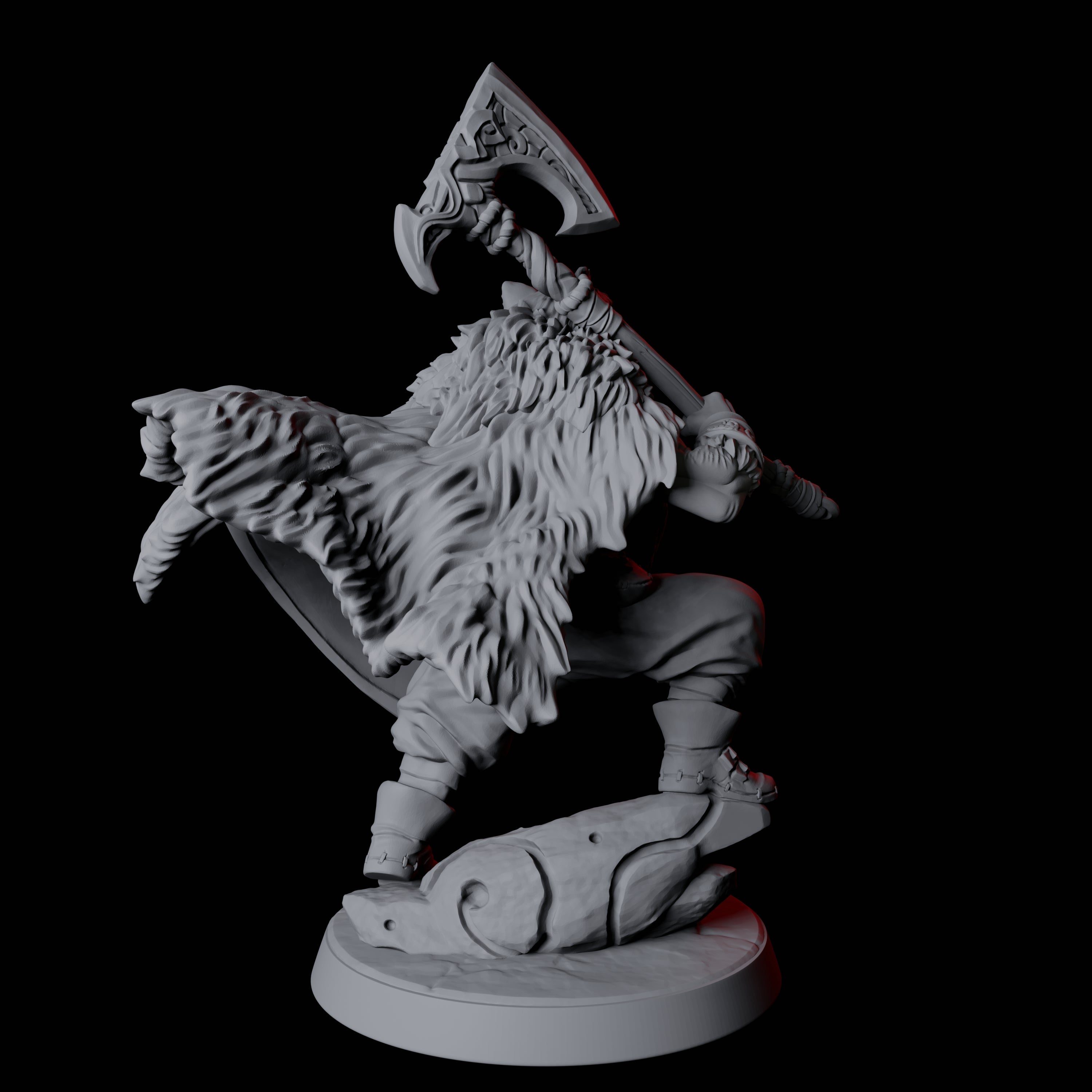 Victorious Northman Barbarian Chief Miniature for Dungeons and Dragons, Pathfinder or other TTRPGs