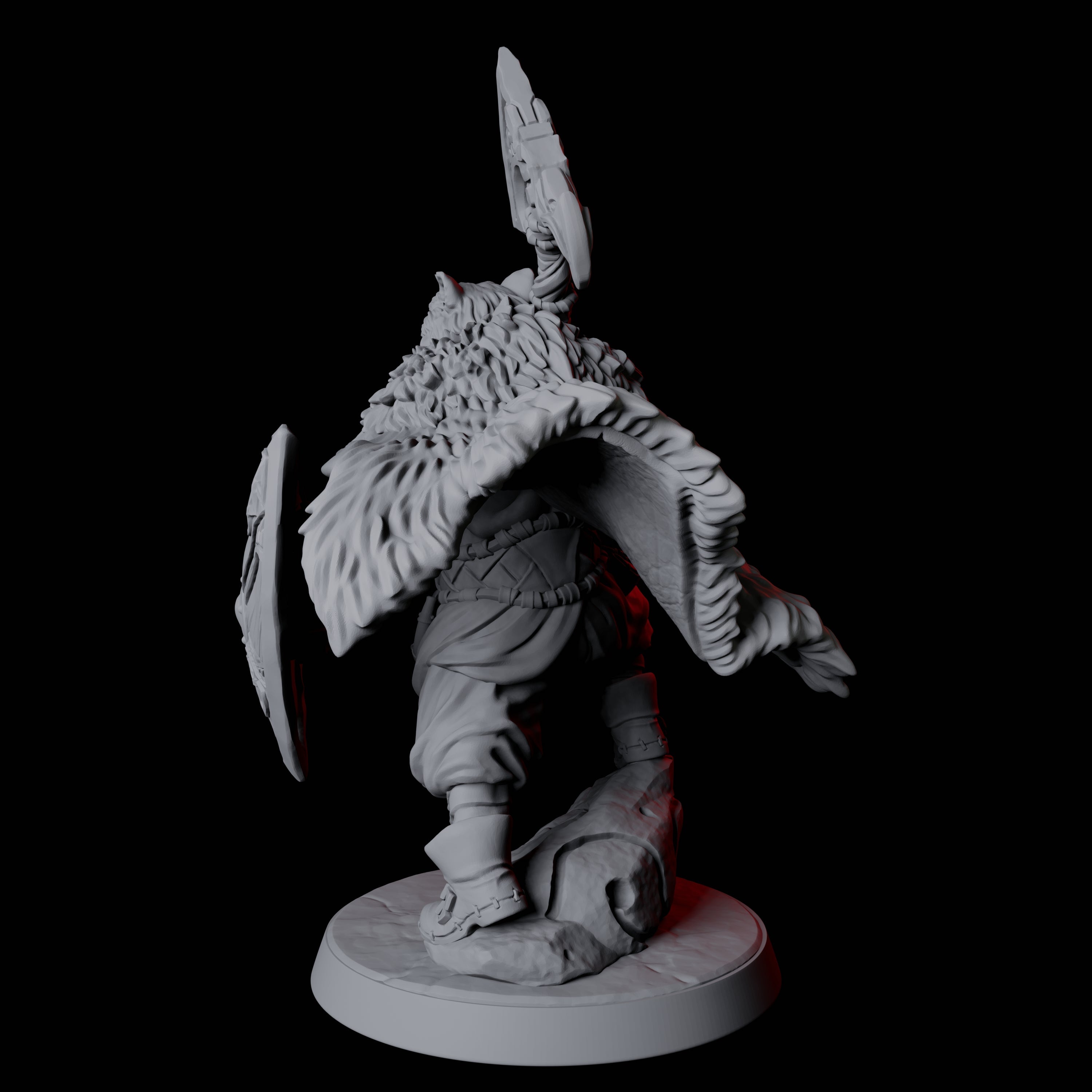 Victorious Northman Barbarian Chief Miniature for Dungeons and Dragons, Pathfinder or other TTRPGs