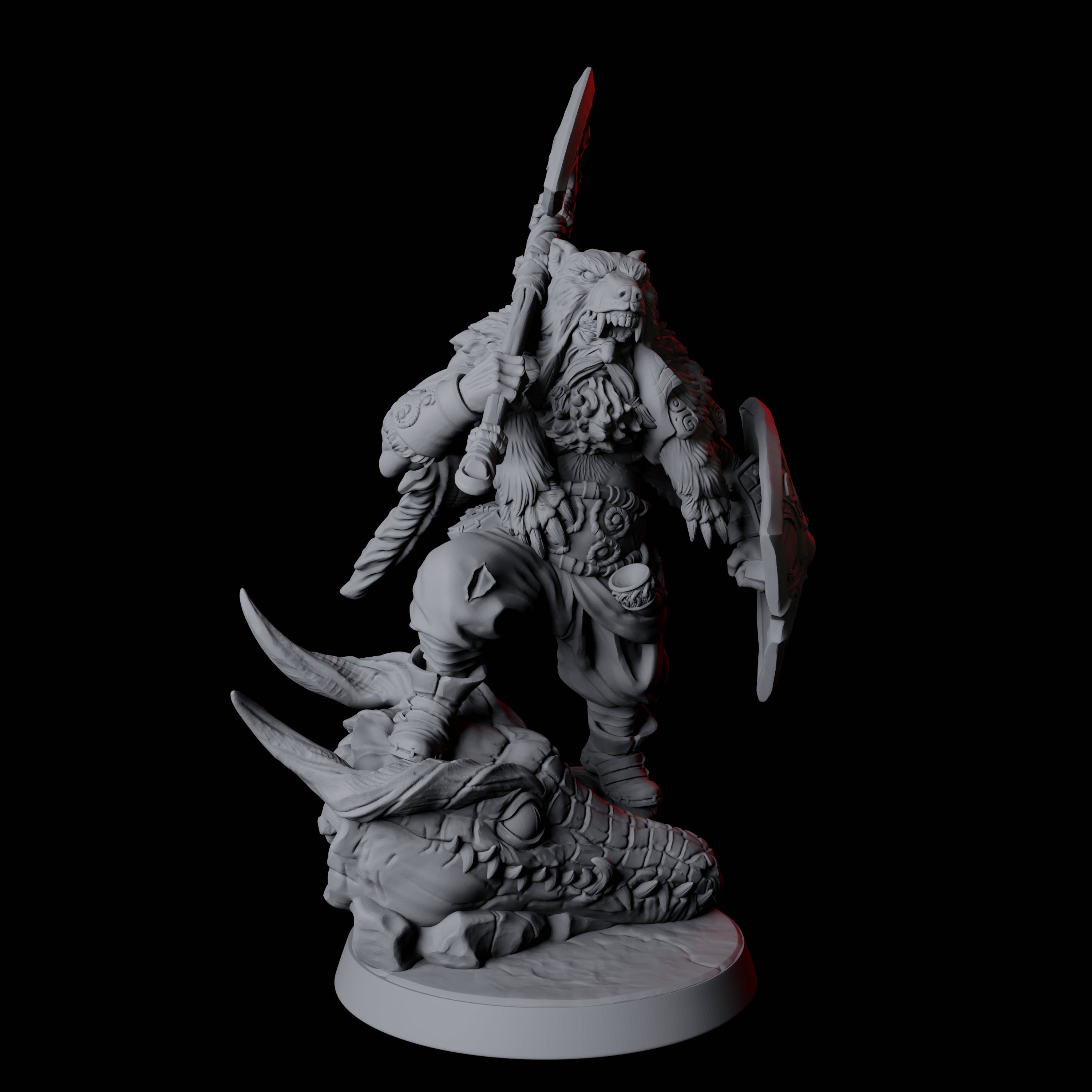 Victorious Northman Barbarian Chief Miniature for Dungeons and Dragons, Pathfinder or other TTRPGs