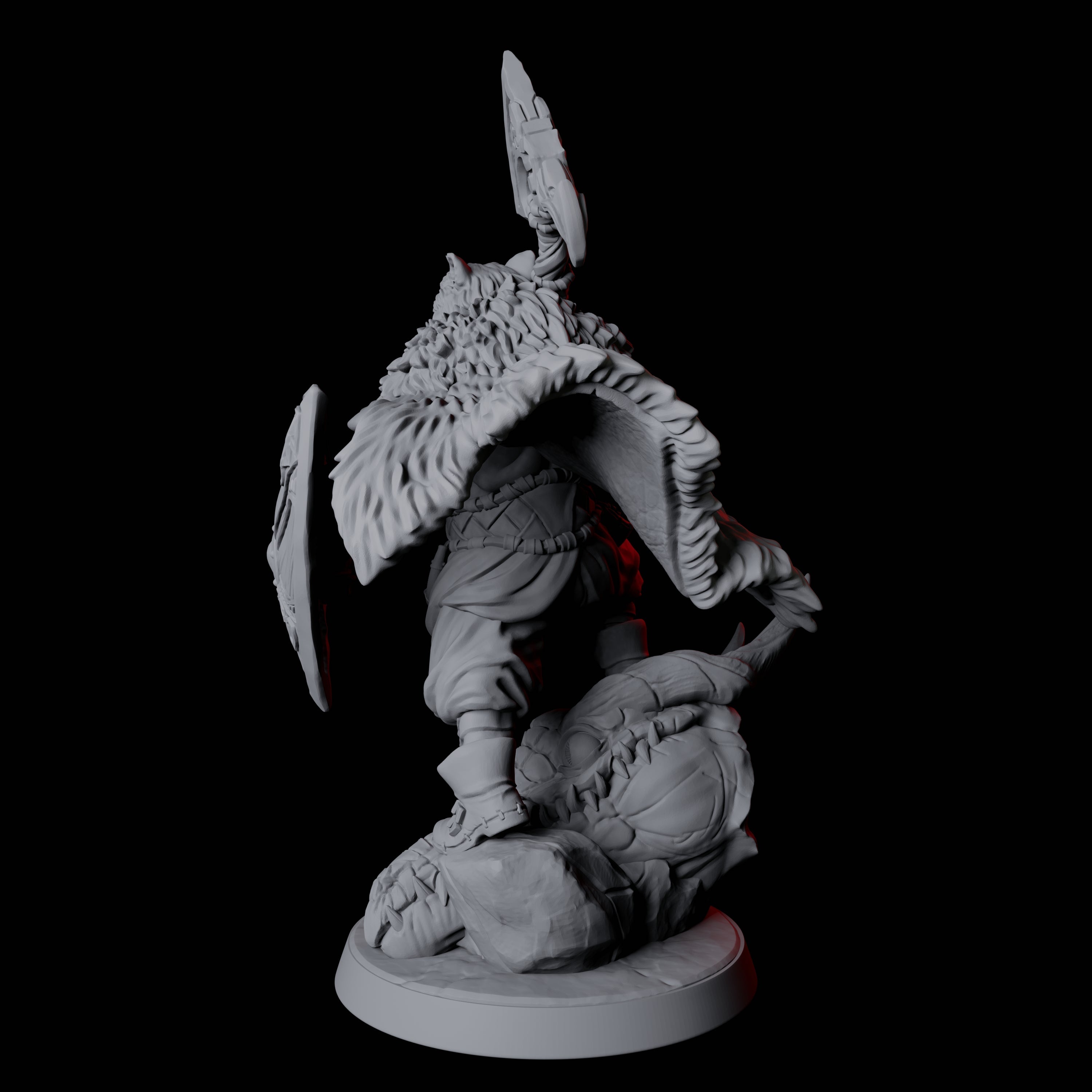 Victorious Northman Barbarian Chief Miniature for Dungeons and Dragons, Pathfinder or other TTRPGs