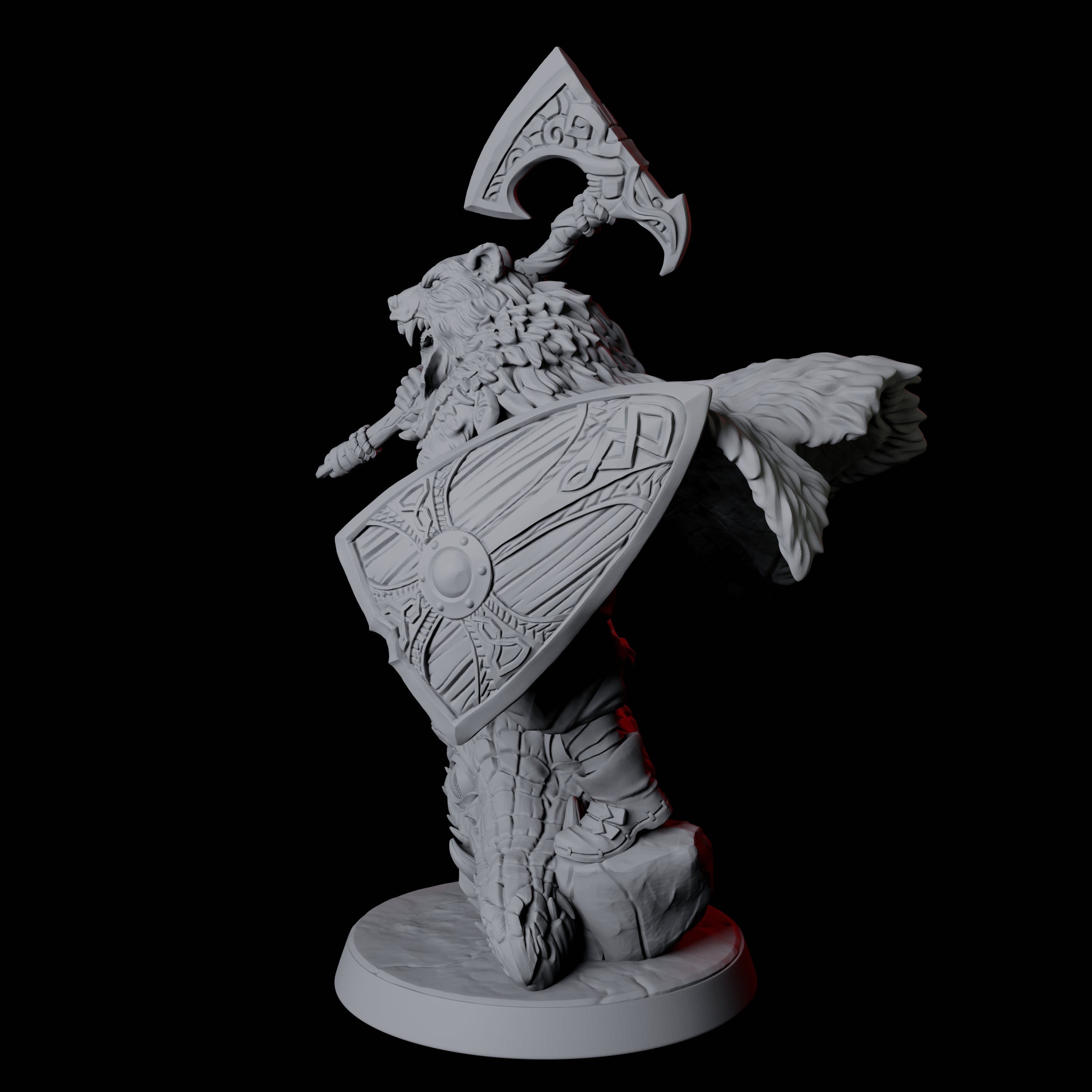 Victorious Northman Barbarian Chief Miniature for Dungeons and Dragons, Pathfinder or other TTRPGs