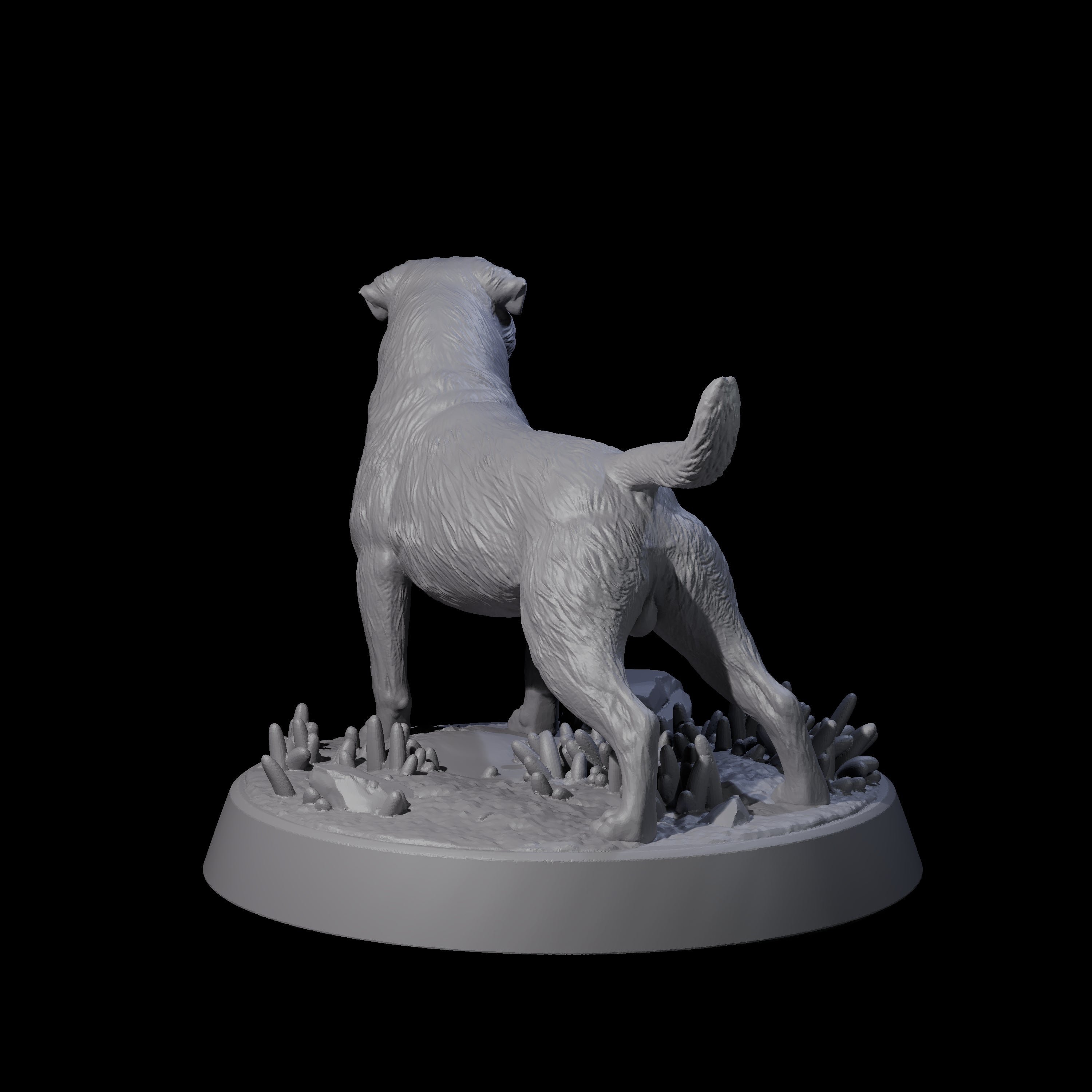 Vigilant Guard Dog A Miniature for Dungeons and Dragons, Pathfinder or other TTRPGs