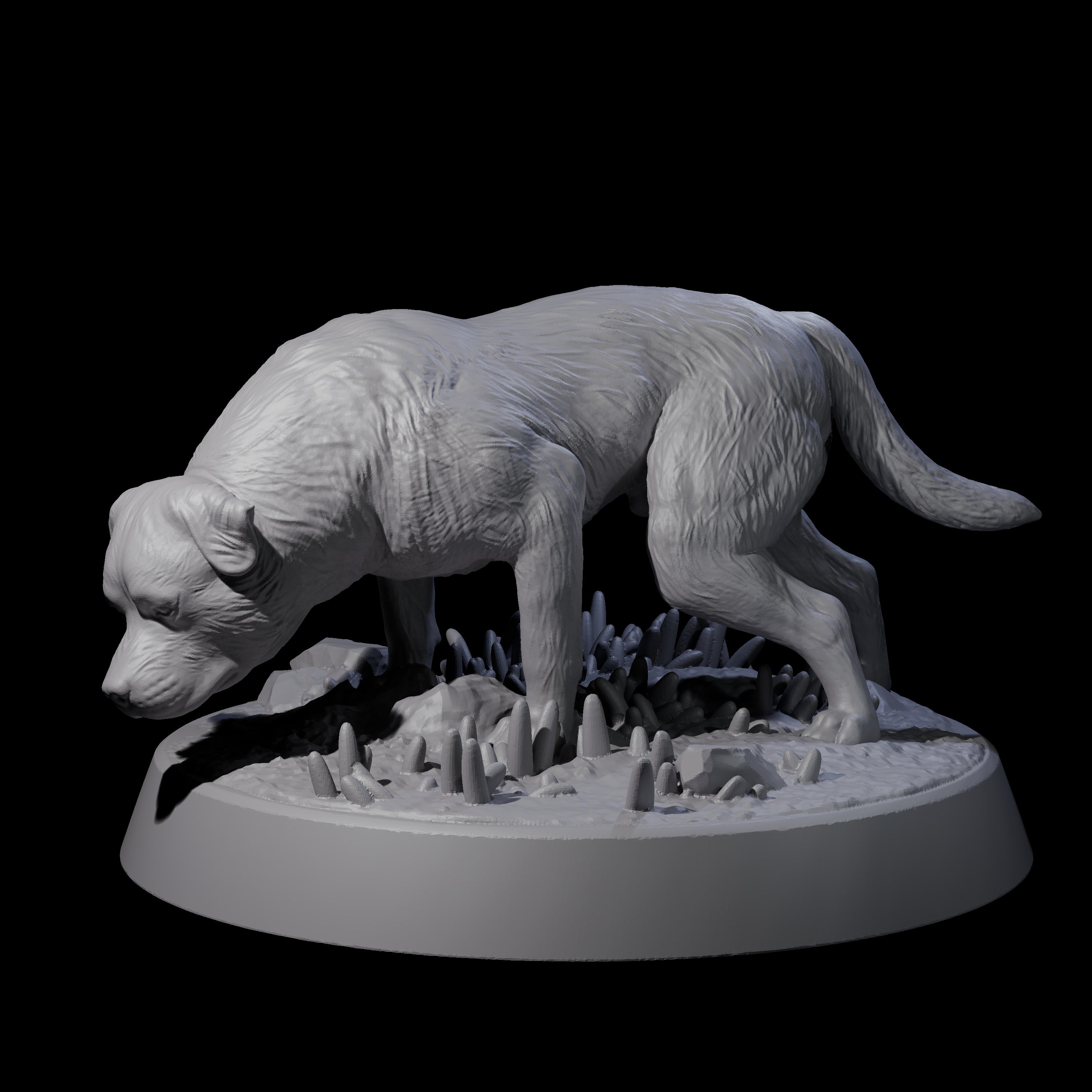 Vigilant Guard Dog B Miniature for Dungeons and Dragons, Pathfinder or other TTRPGs