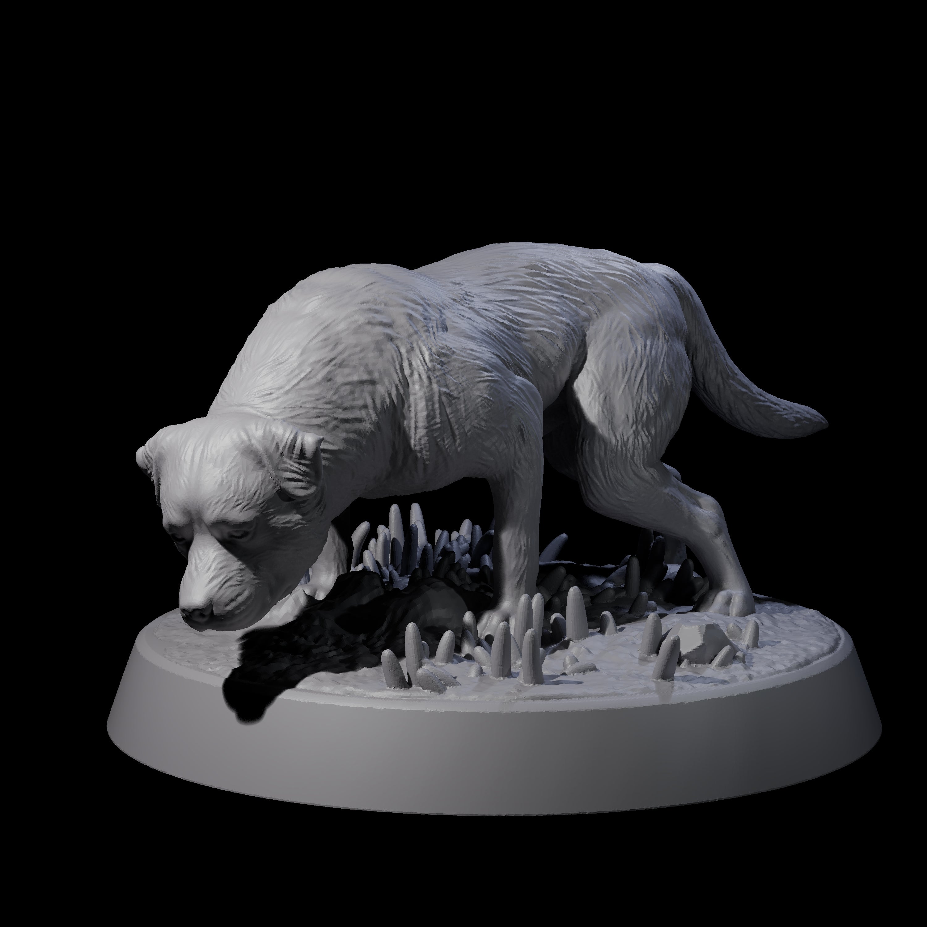 Vigilant Guard Dog B Miniature for Dungeons and Dragons, Pathfinder or other TTRPGs