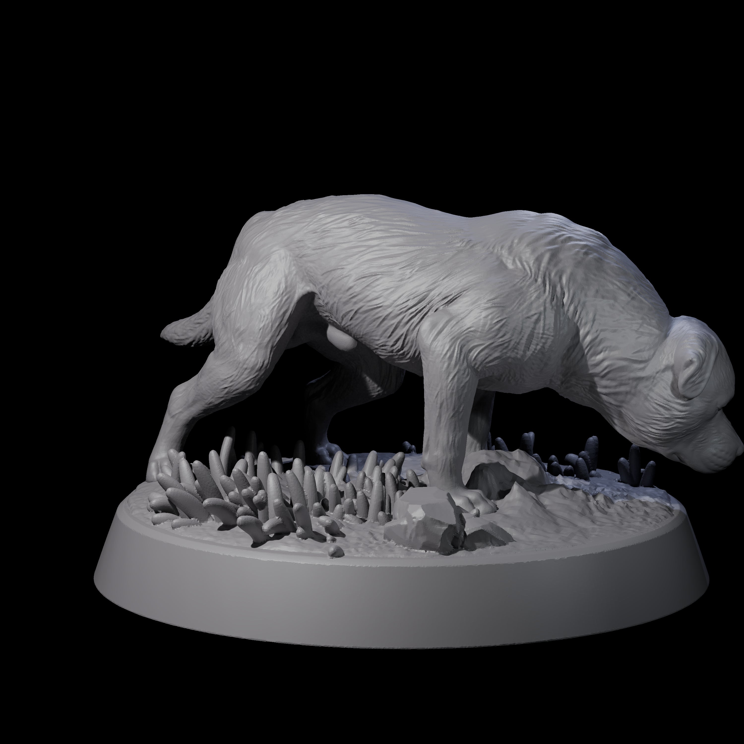 Vigilant Guard Dog B Miniature for Dungeons and Dragons, Pathfinder or other TTRPGs