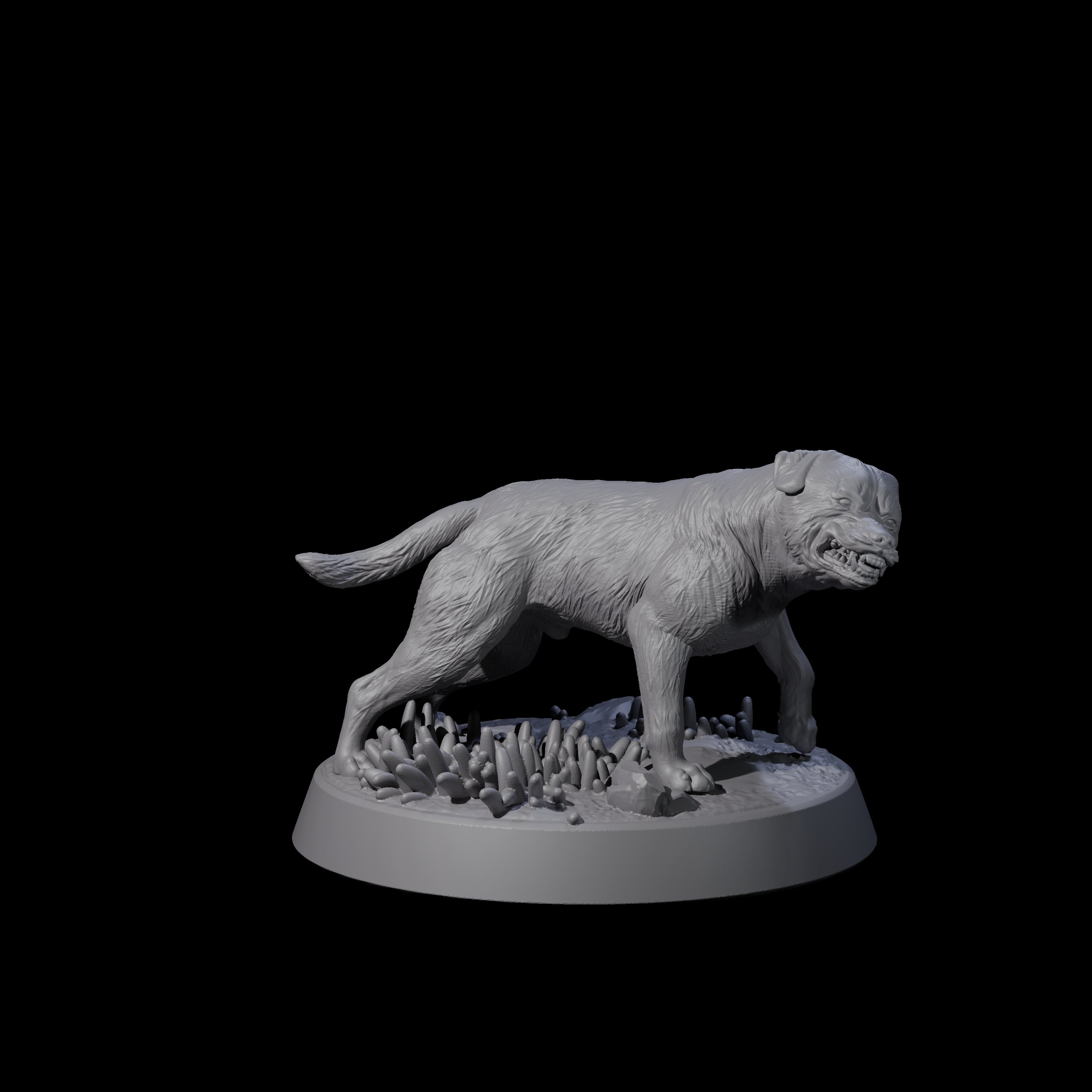Vigilant Guard Dog C Miniature for Dungeons and Dragons, Pathfinder or other TTRPGs