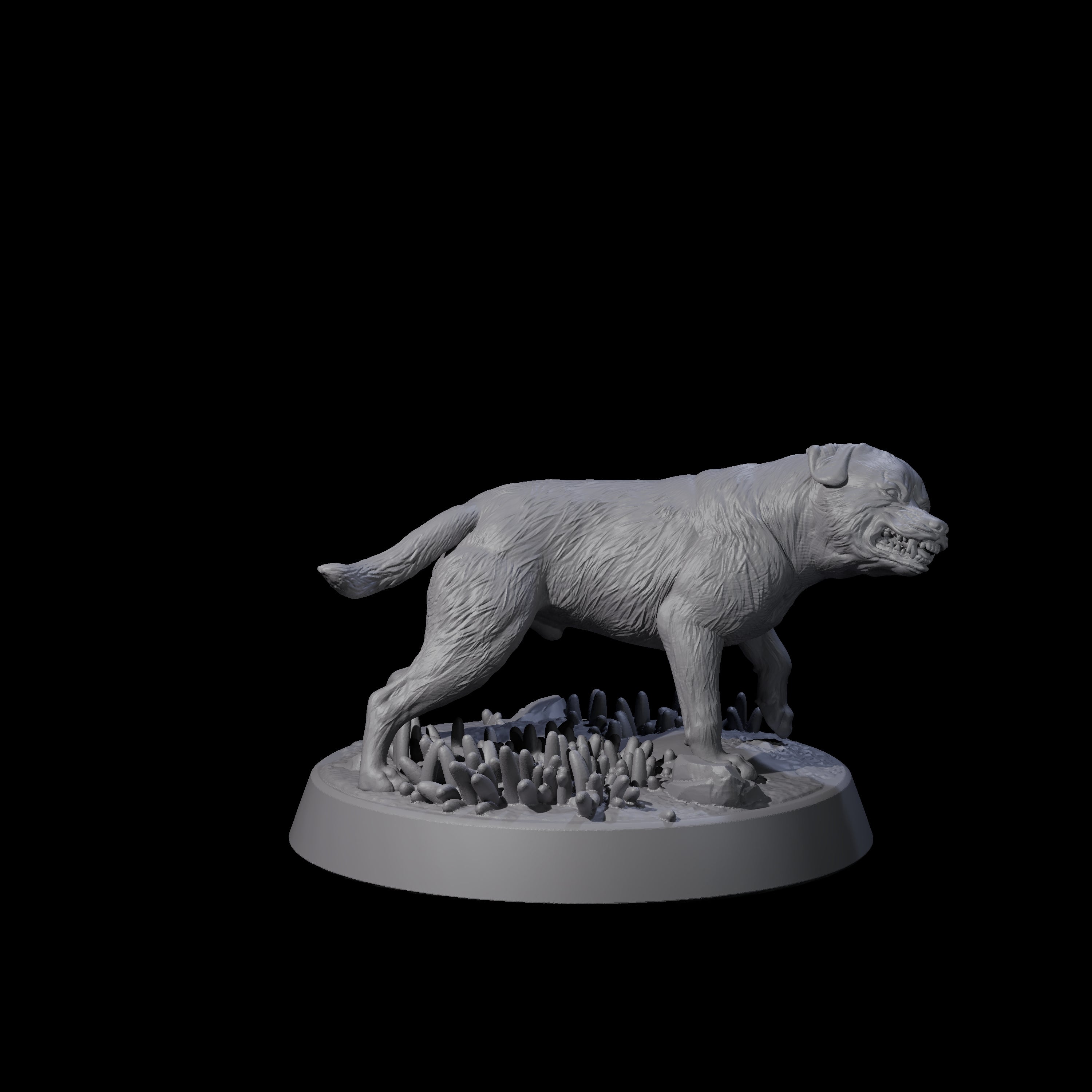 Vigilant Guard Dog C Miniature for Dungeons and Dragons, Pathfinder or other TTRPGs