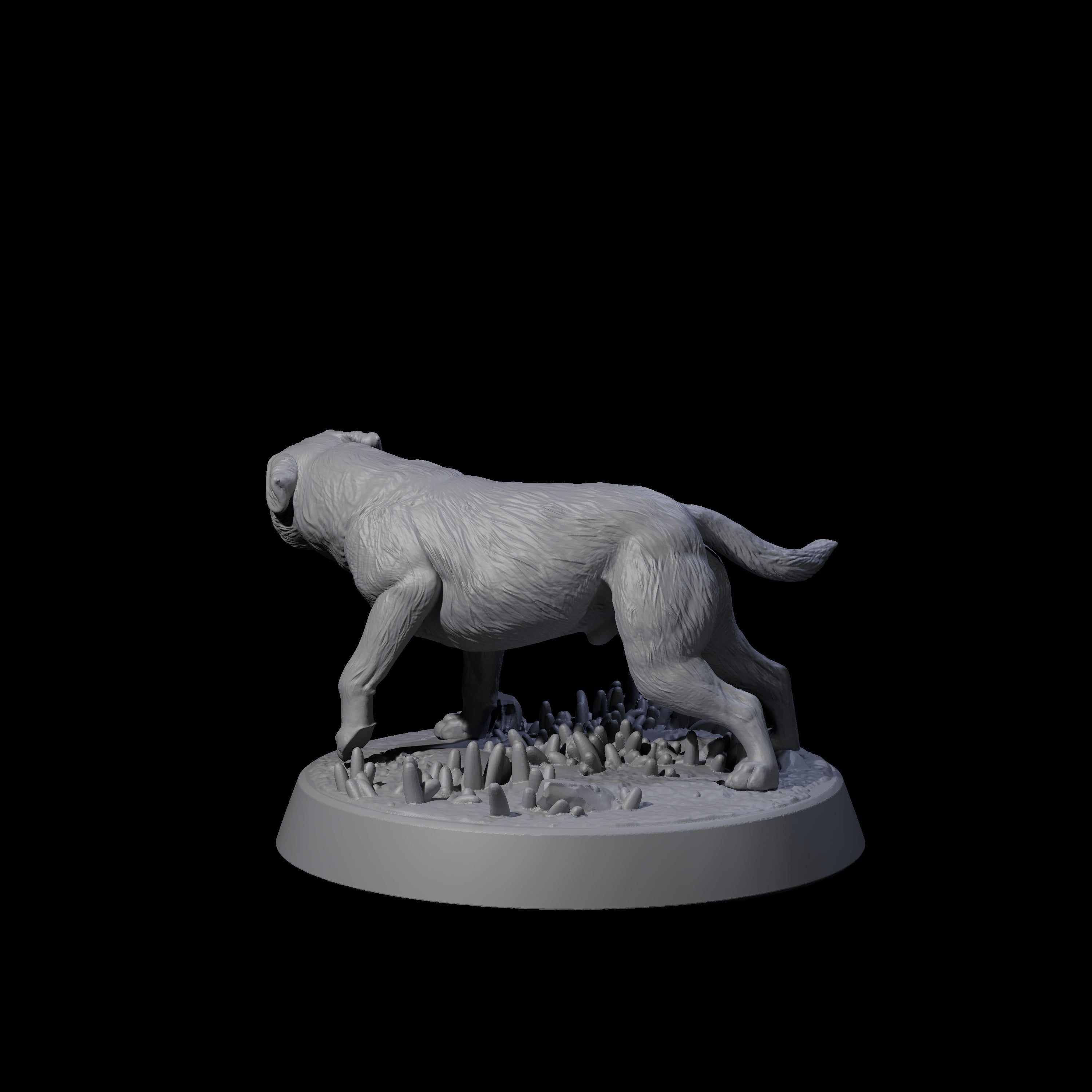 Vigilant Guard Dog C Miniature for Dungeons and Dragons, Pathfinder or other TTRPGs