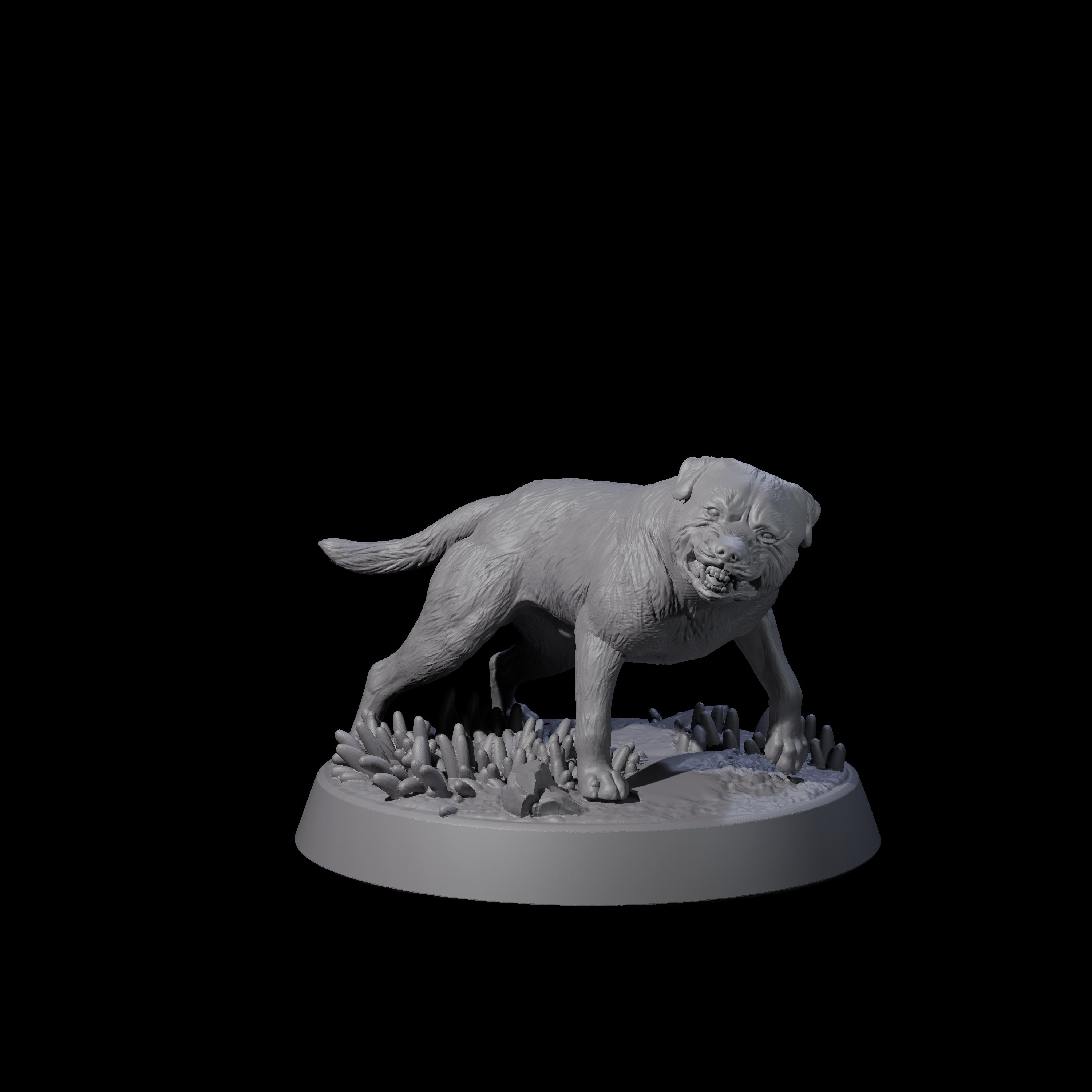 Vigilant Guard Dog C Miniature for Dungeons and Dragons, Pathfinder or other TTRPGs