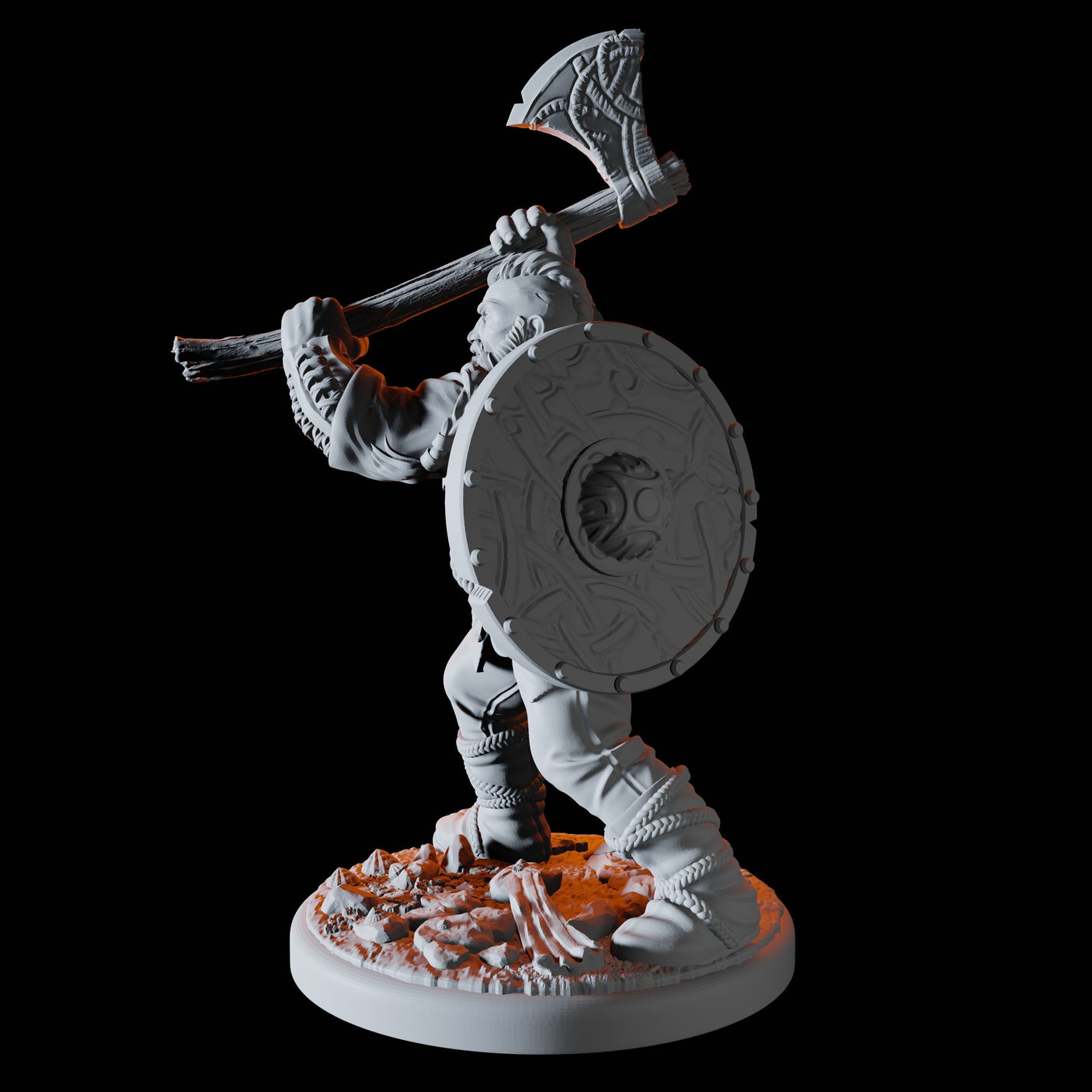 Viking Raider Miniature for Dungeons and Dragons, Pathfinder or other TTRPGs