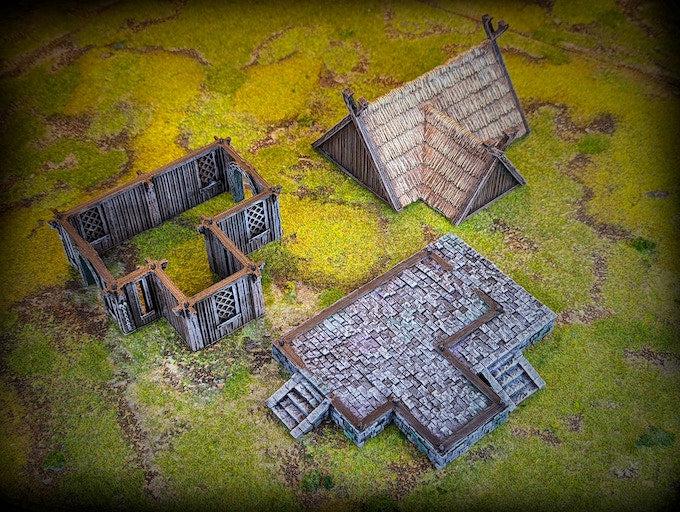 Villager's House - Saxonia Miniature for Dungeons and Dragons, Pathfinder or other TTRPGs