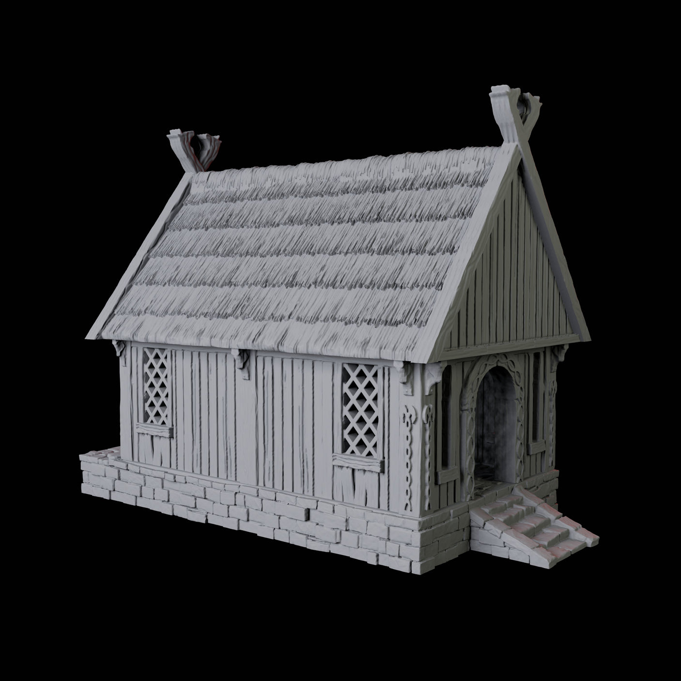 Villager's House - Saxonia Miniature for Dungeons and Dragons, Pathfinder or other TTRPGs