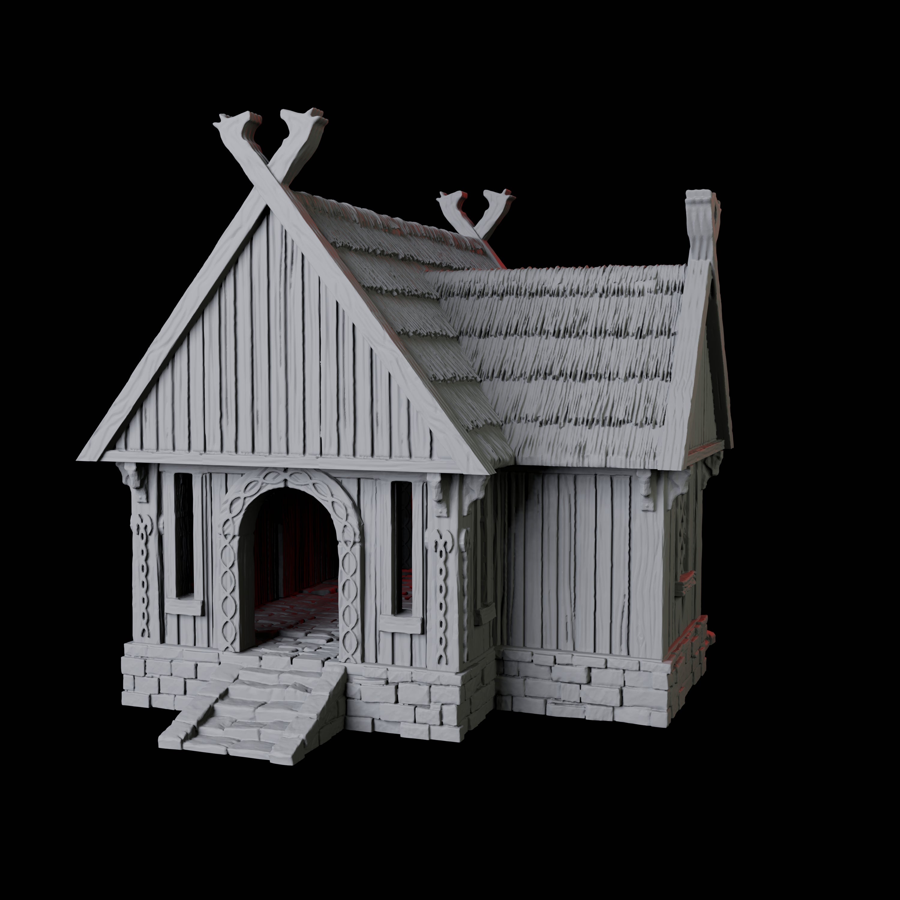 Villager's House - Saxonia Miniature for Dungeons and Dragons, Pathfinder or other TTRPGs