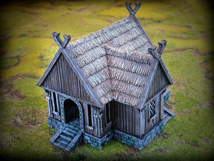 Villager's House - Saxonia Miniature for Dungeons and Dragons, Pathfinder or other TTRPGs