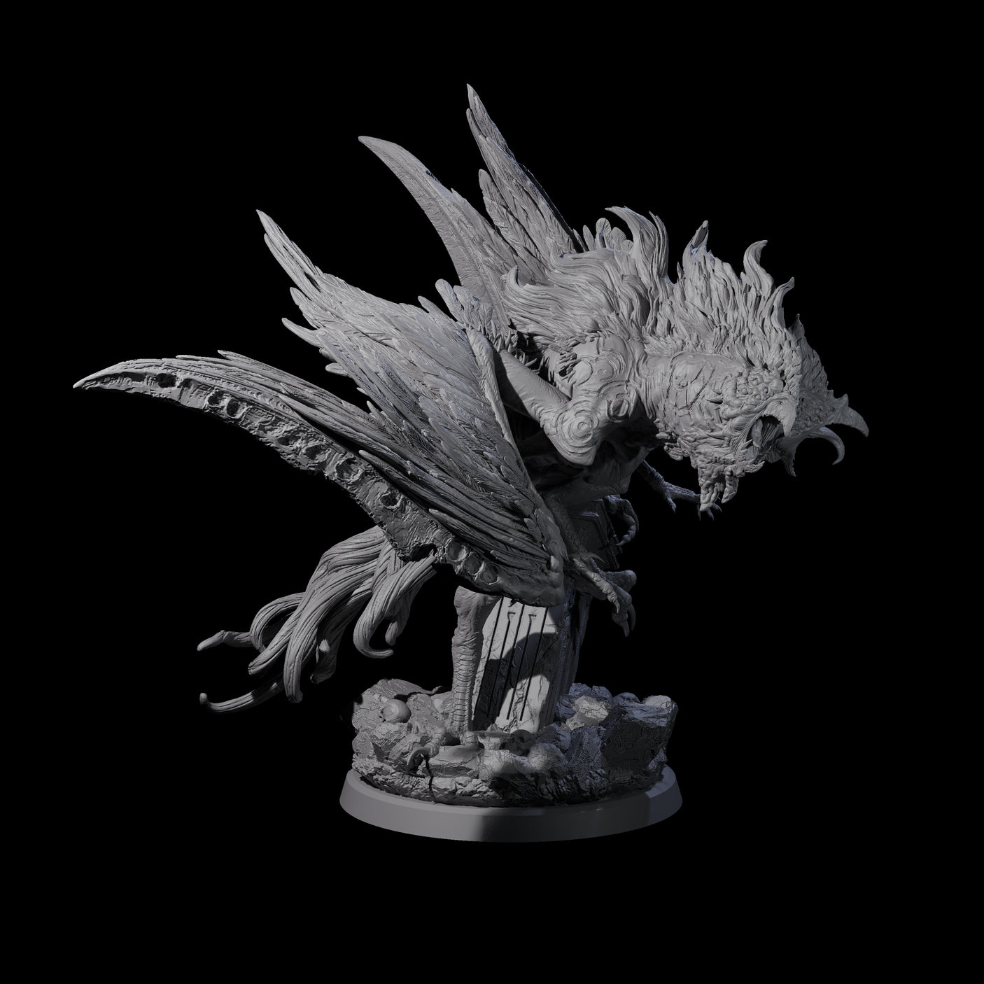 Vindictive Garuda Celestial A Miniature for Dungeons and Dragons, Pathfinder or other TTRPGs