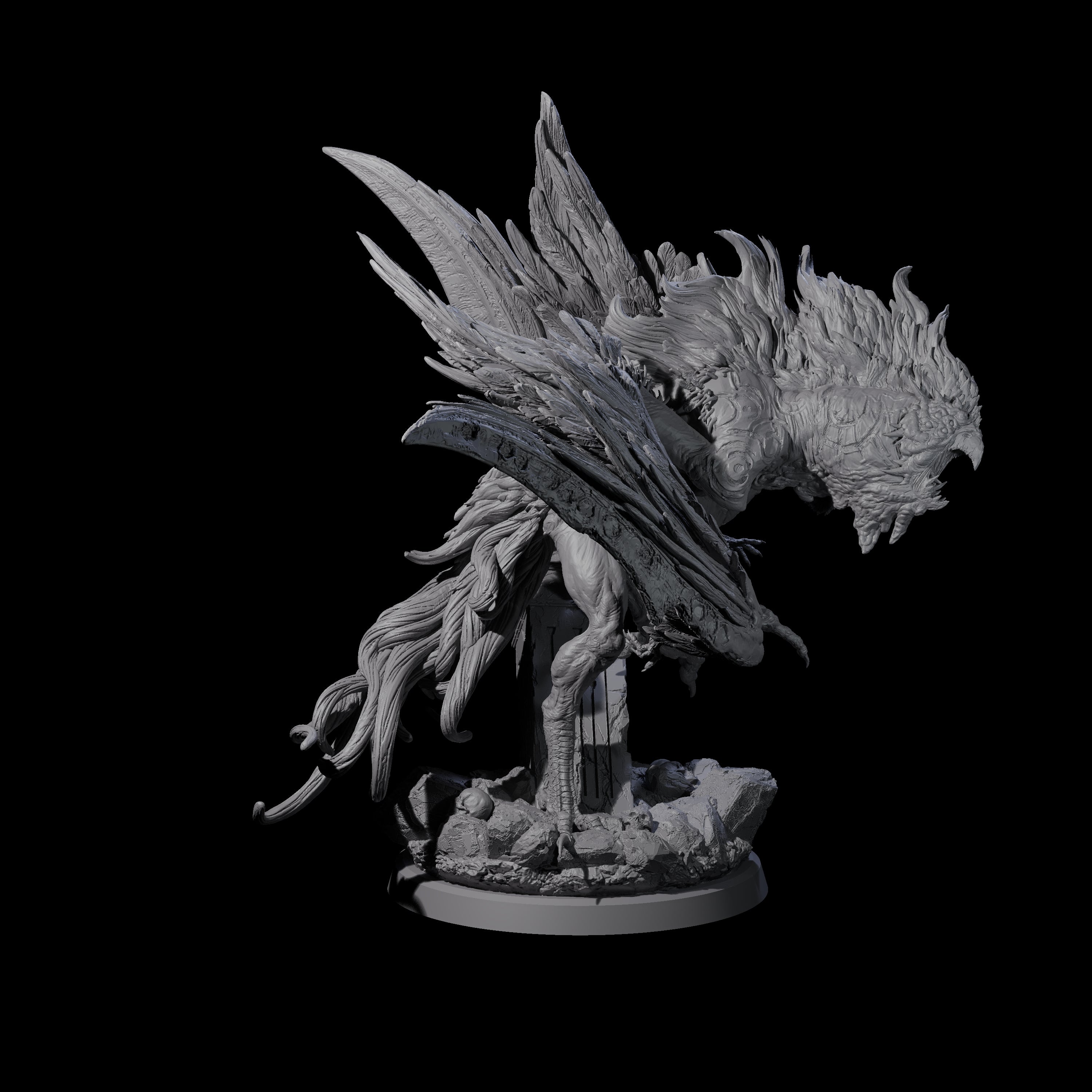 Vindictive Garuda Celestial A Miniature for Dungeons and Dragons, Pathfinder or other TTRPGs
