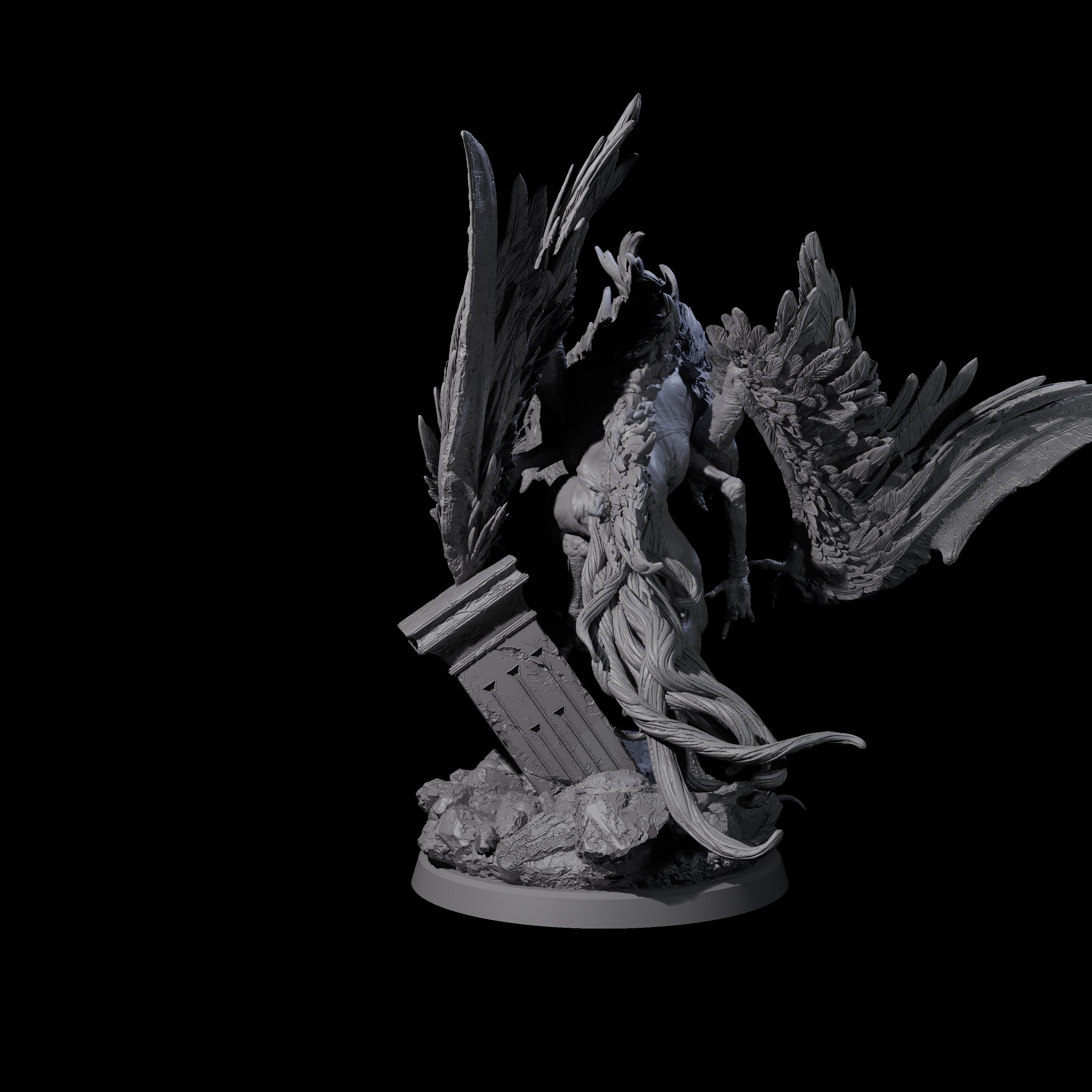 Vindictive Garuda Celestial A Miniature for Dungeons and Dragons, Pathfinder or other TTRPGs