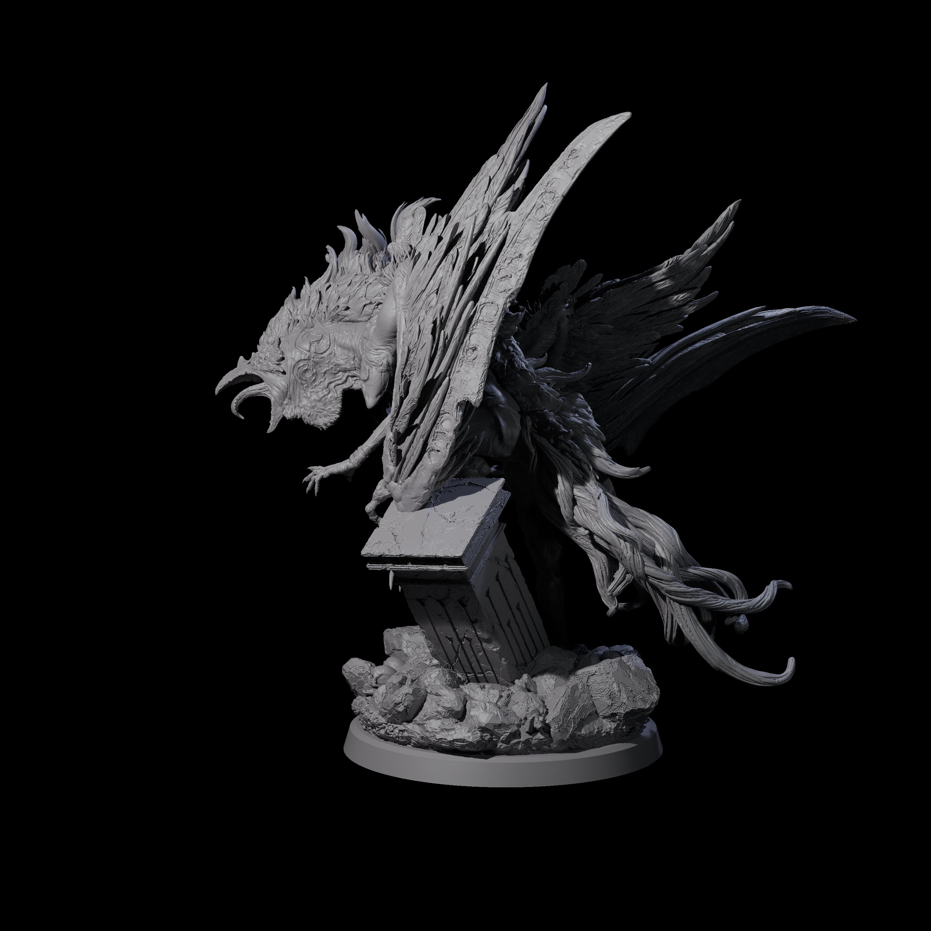 Vindictive Garuda Celestial A Miniature for Dungeons and Dragons, Pathfinder or other TTRPGs