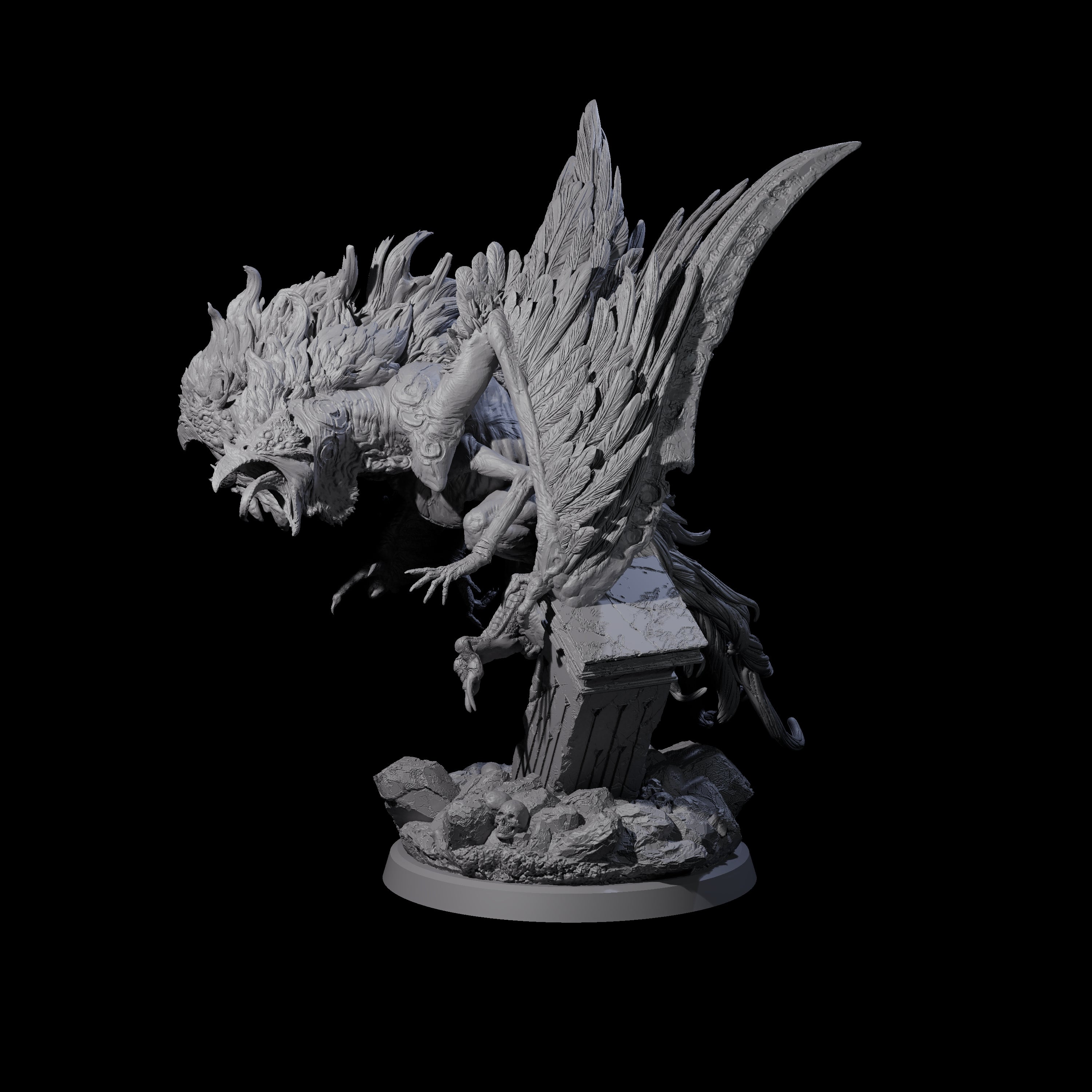 Vindictive Garuda Celestial A Miniature for Dungeons and Dragons, Pathfinder or other TTRPGs