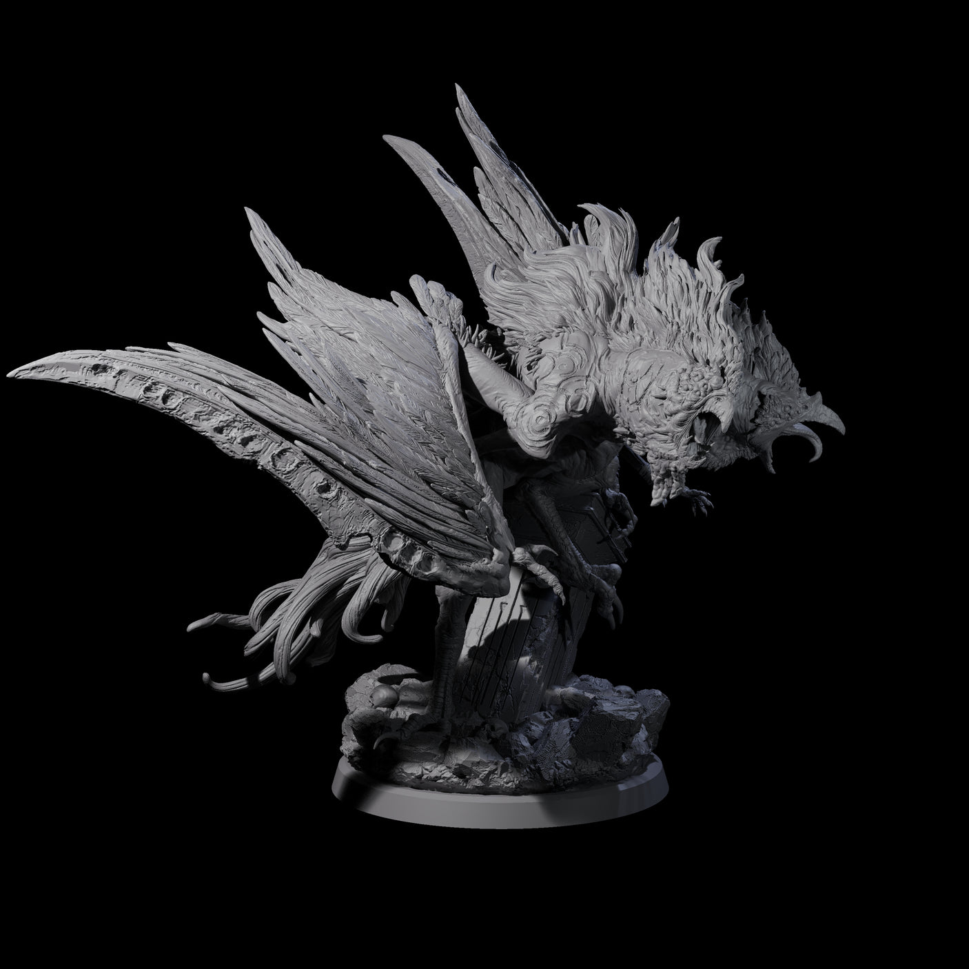 Vindictive Garuda Celestial A Miniature for Dungeons and Dragons, Pathfinder or other TTRPGs