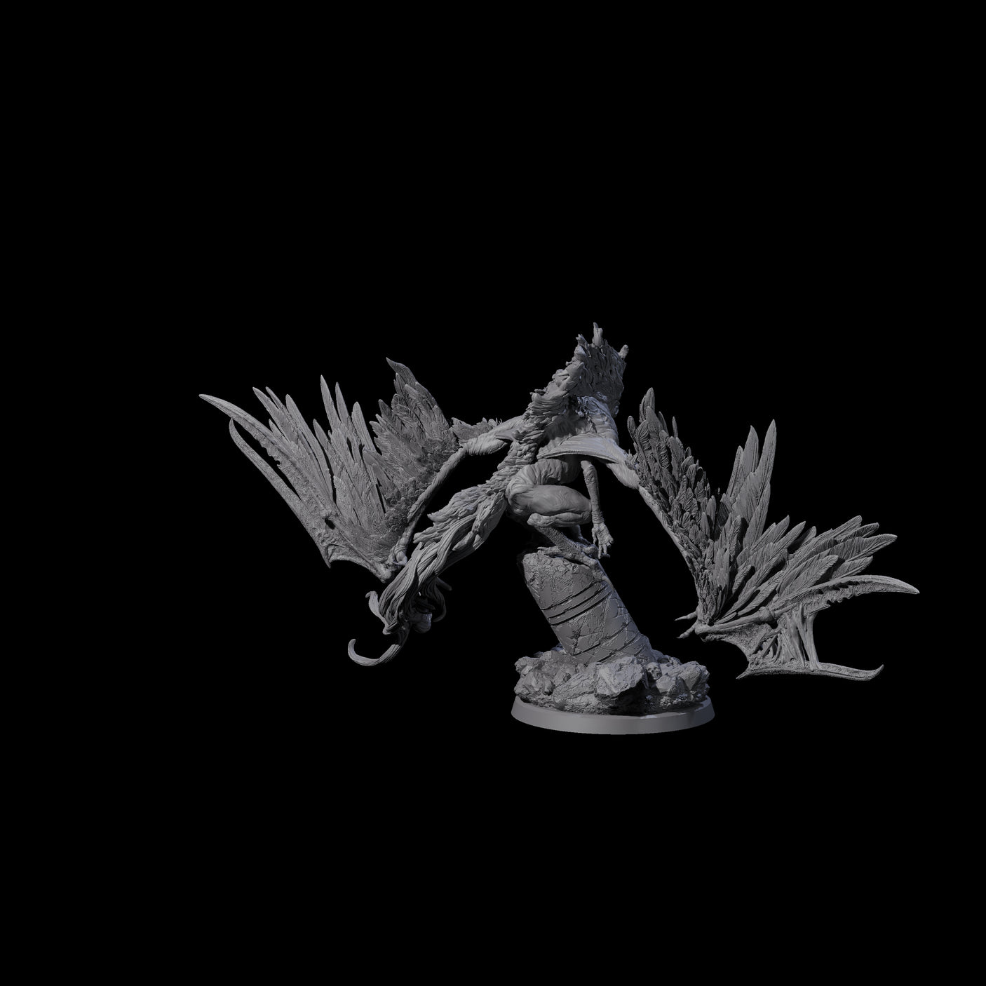 Vindictive Garuda Celestial B Miniature for Dungeons and Dragons, Pathfinder or other TTRPGs