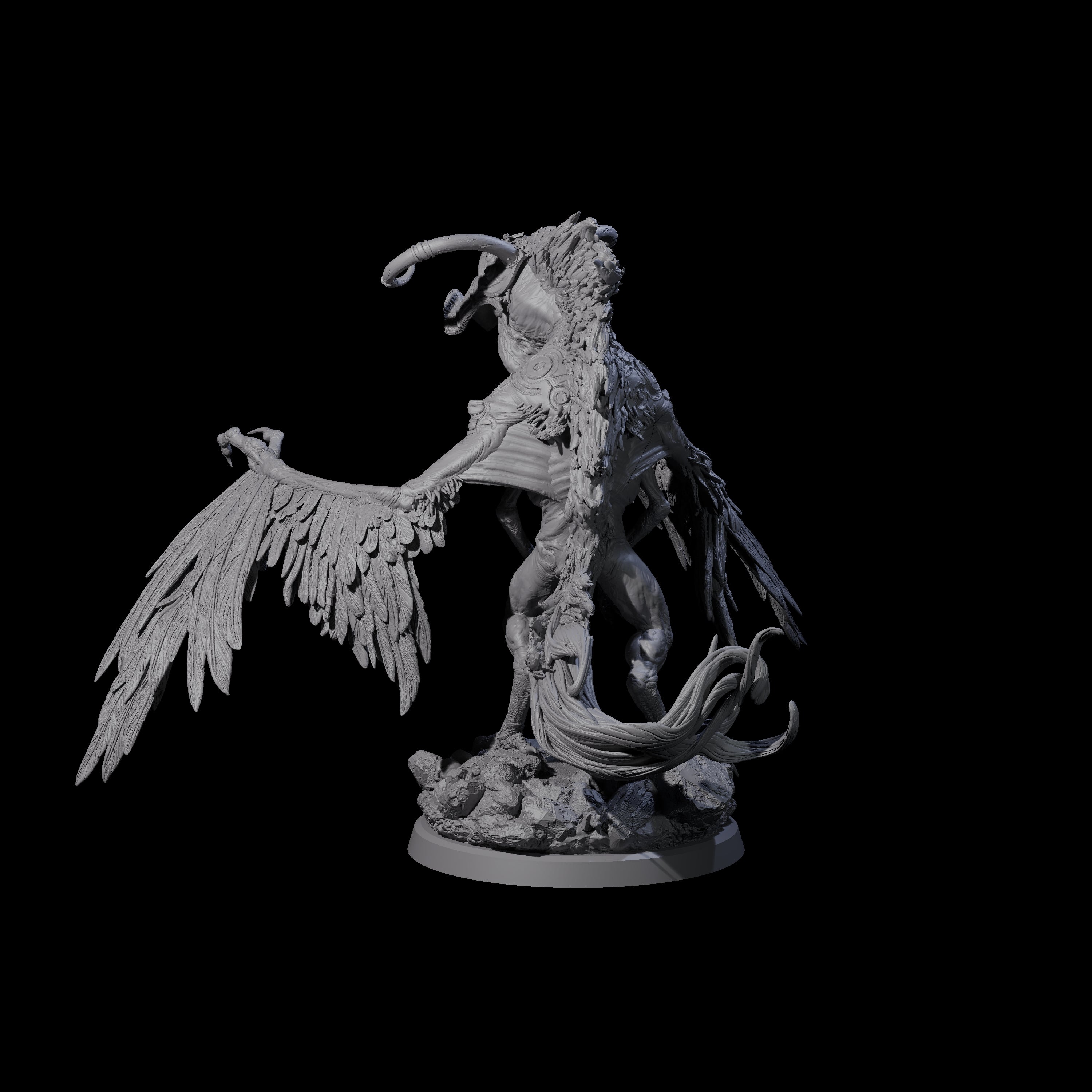 Vindictive Garuda Celestial D Miniature for Dungeons and Dragons, Pathfinder or other TTRPGs