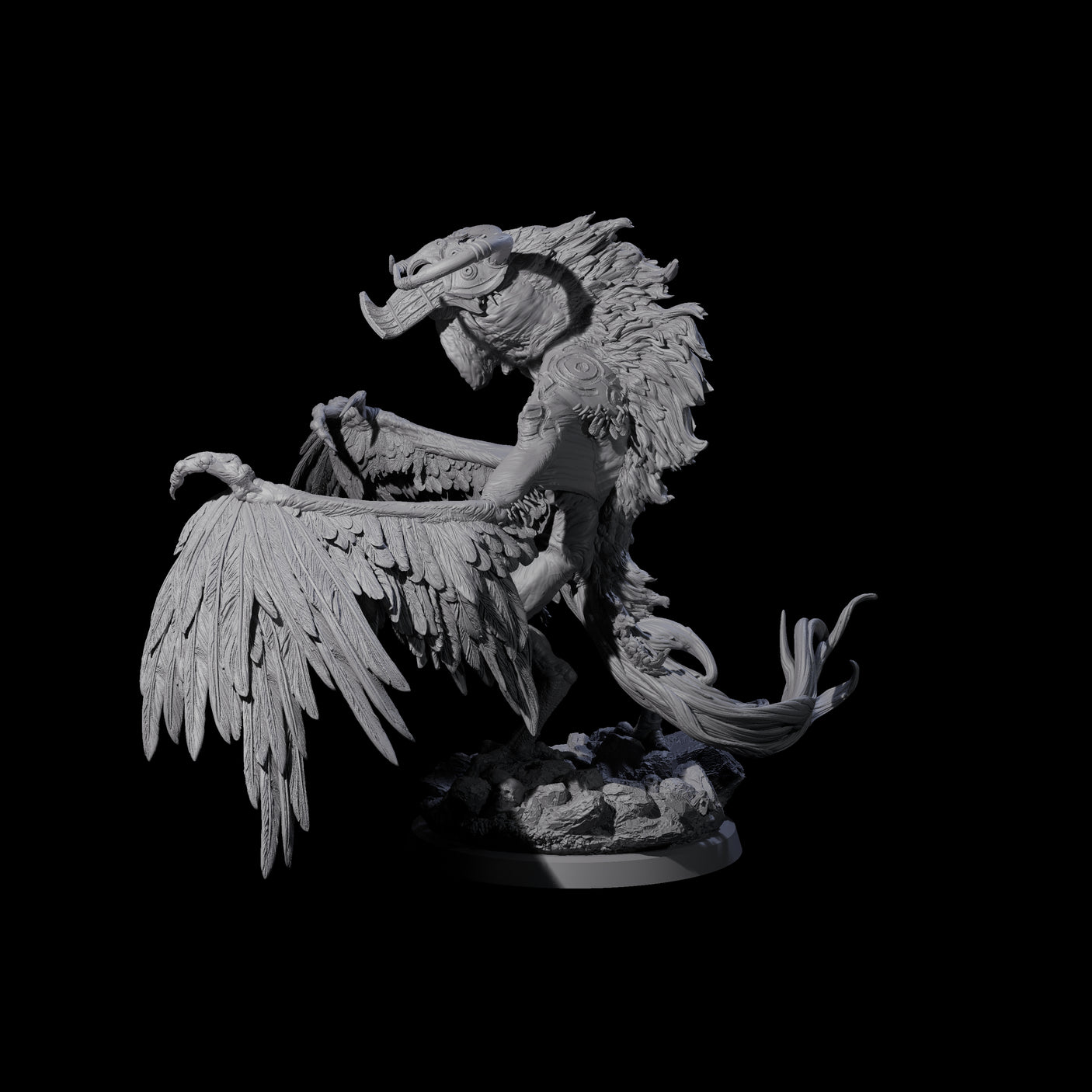 Vindictive Garuda Celestial D Miniature for Dungeons and Dragons, Pathfinder or other TTRPGs
