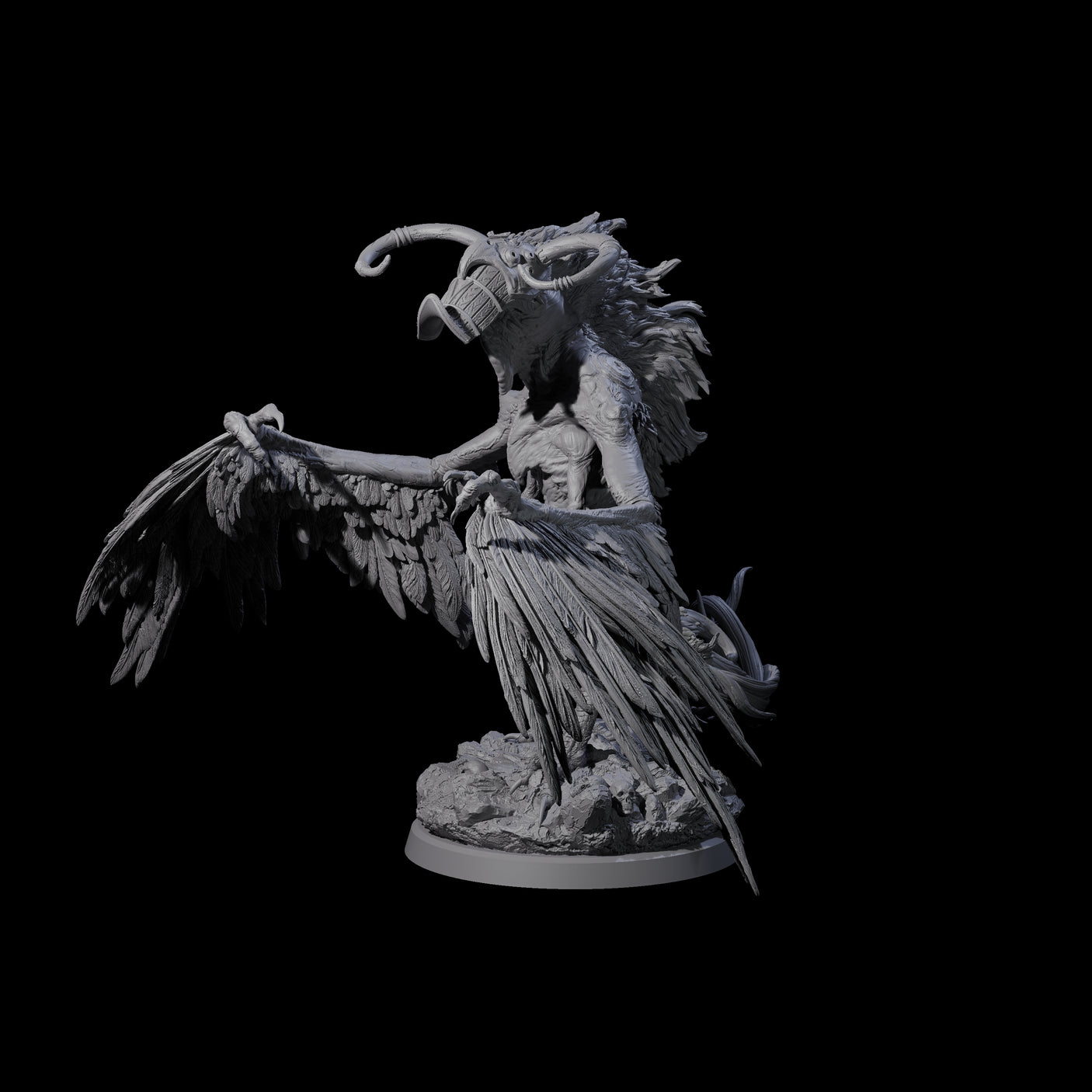 Vindictive Garuda Celestial D Miniature for Dungeons and Dragons, Pathfinder or other TTRPGs