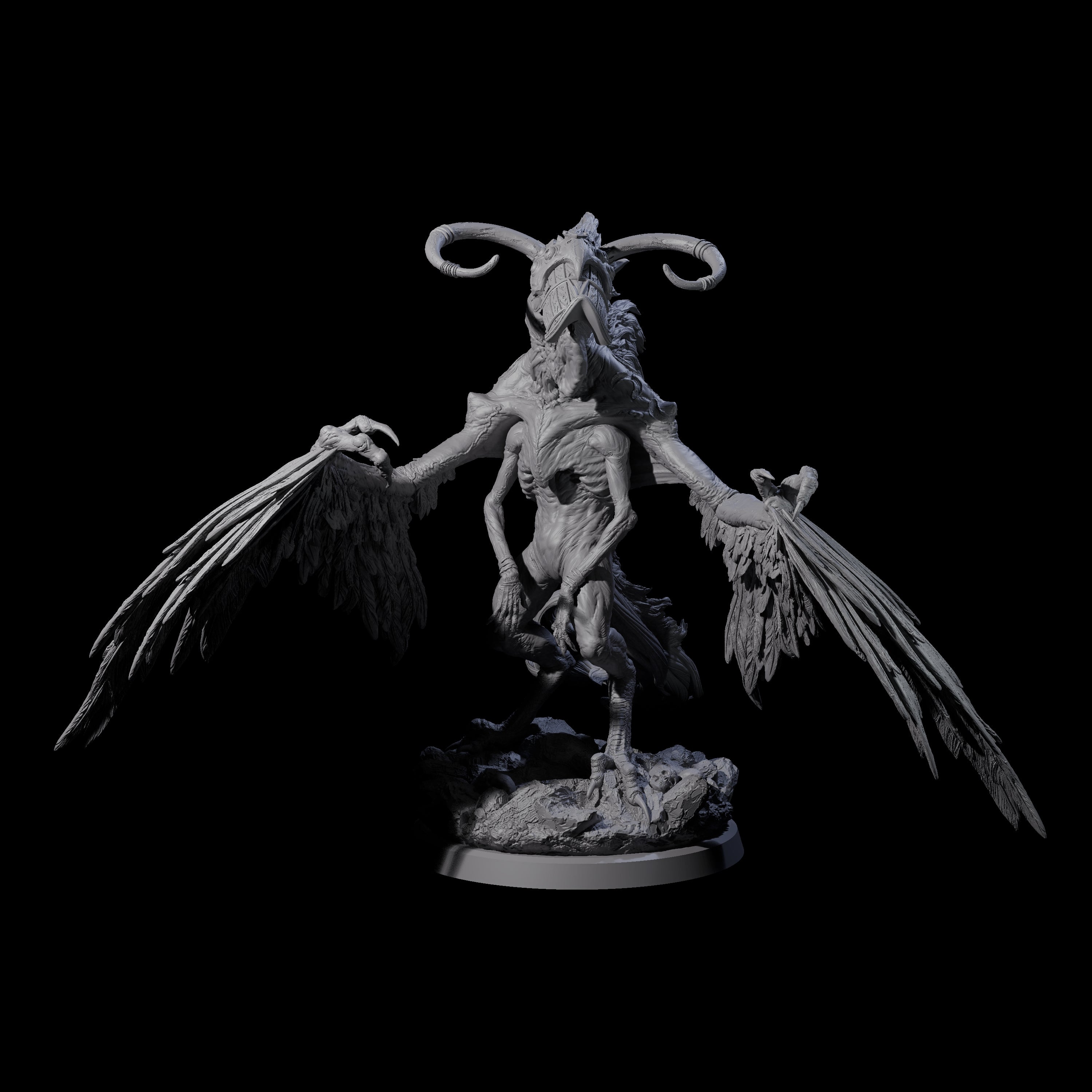 Vindictive Garuda Celestial D Miniature for Dungeons and Dragons, Pathfinder or other TTRPGs