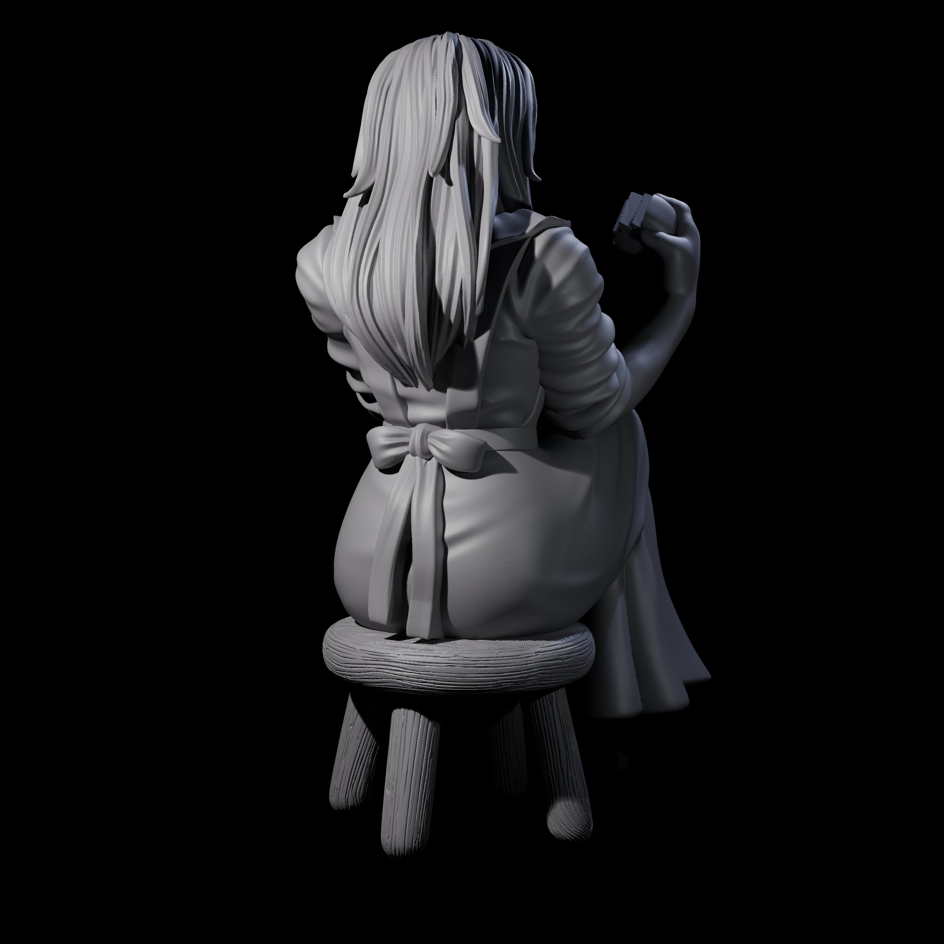 Violett - Young Villager on a break Miniature for Dungeons and Dragons, Pathfinder or other TTRPGs