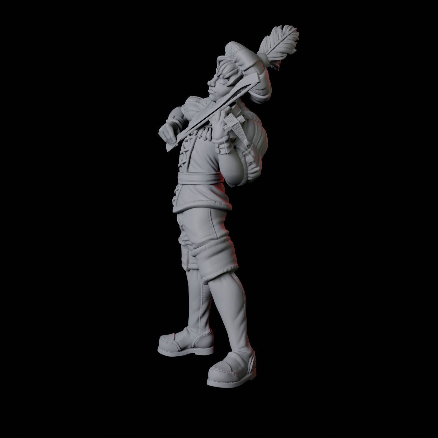 Violin Bard Miniature for Dungeons and Dragons, Pathfinder or other TTRPGs