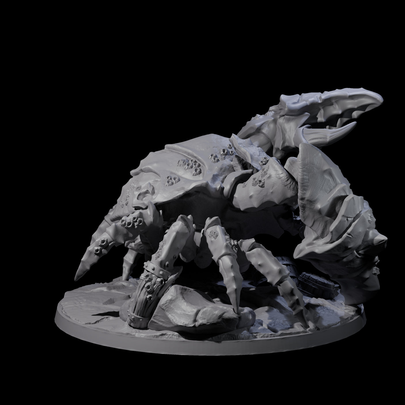 Waddling Giant Crab Miniature for Dungeons and Dragons, Pathfinder or other TTRPGs