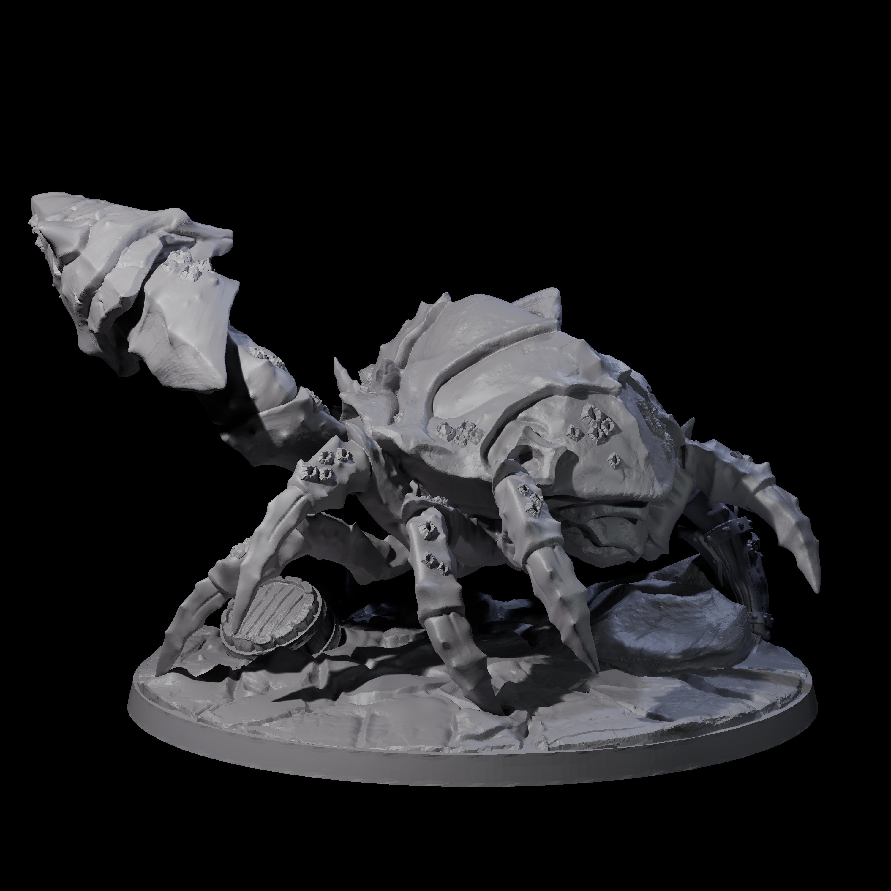 Waddling Giant Crab Miniature for Dungeons and Dragons, Pathfinder or other TTRPGs