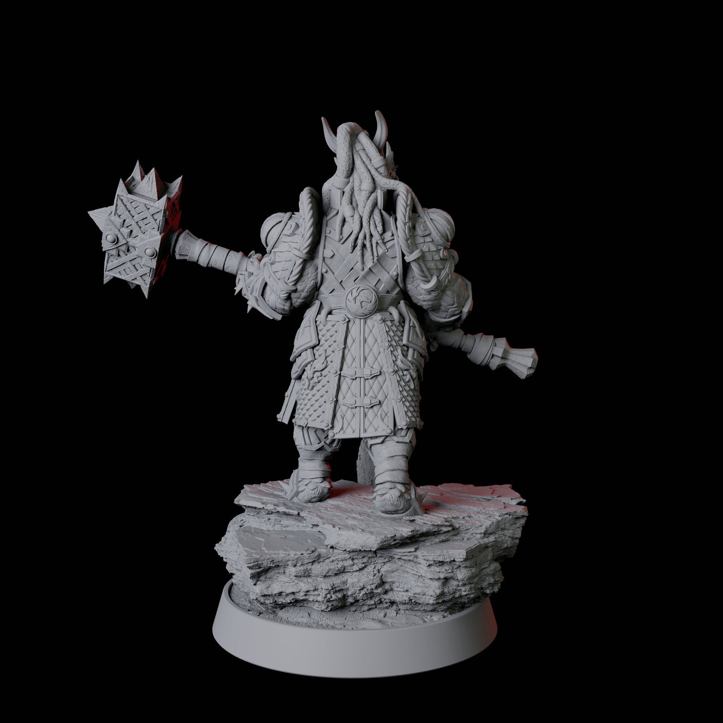 Wandering Dragonborn Fighter Miniature for Dungeons and Dragons, Pathfinder or other TTRPGs
