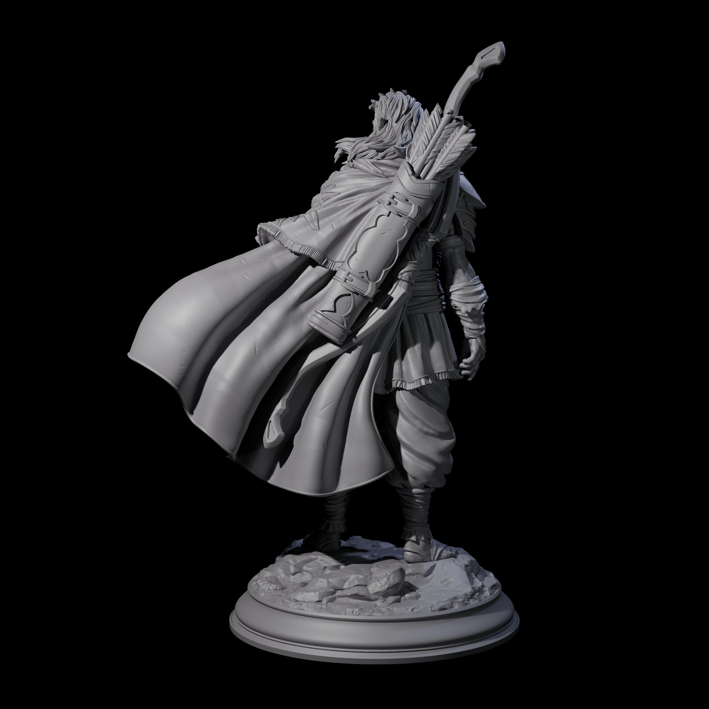 Wandering Elf Paladin Miniature for Dungeons and Dragons, Pathfinder or other TTRPGs