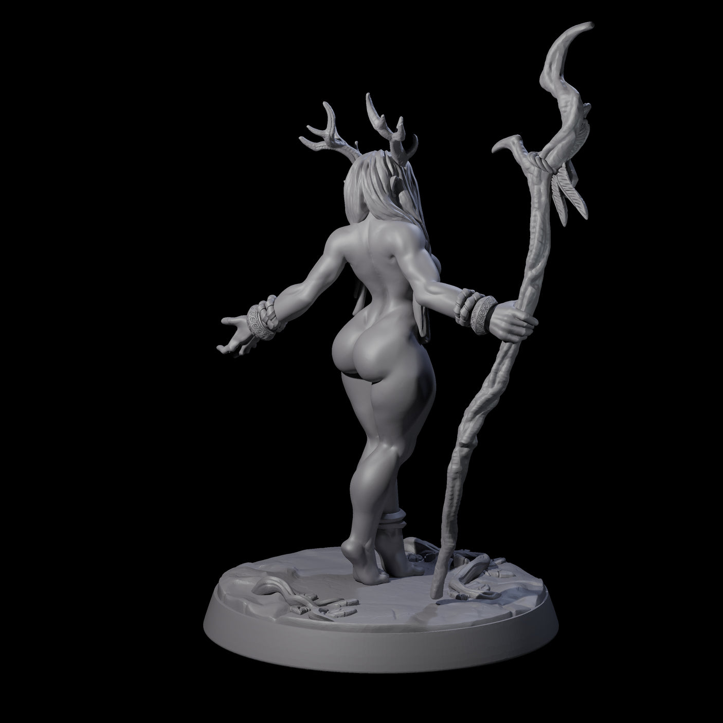 Wandering Horned Archfey Miniature for Dungeons and Dragons, Pathfinder or other TTRPGs