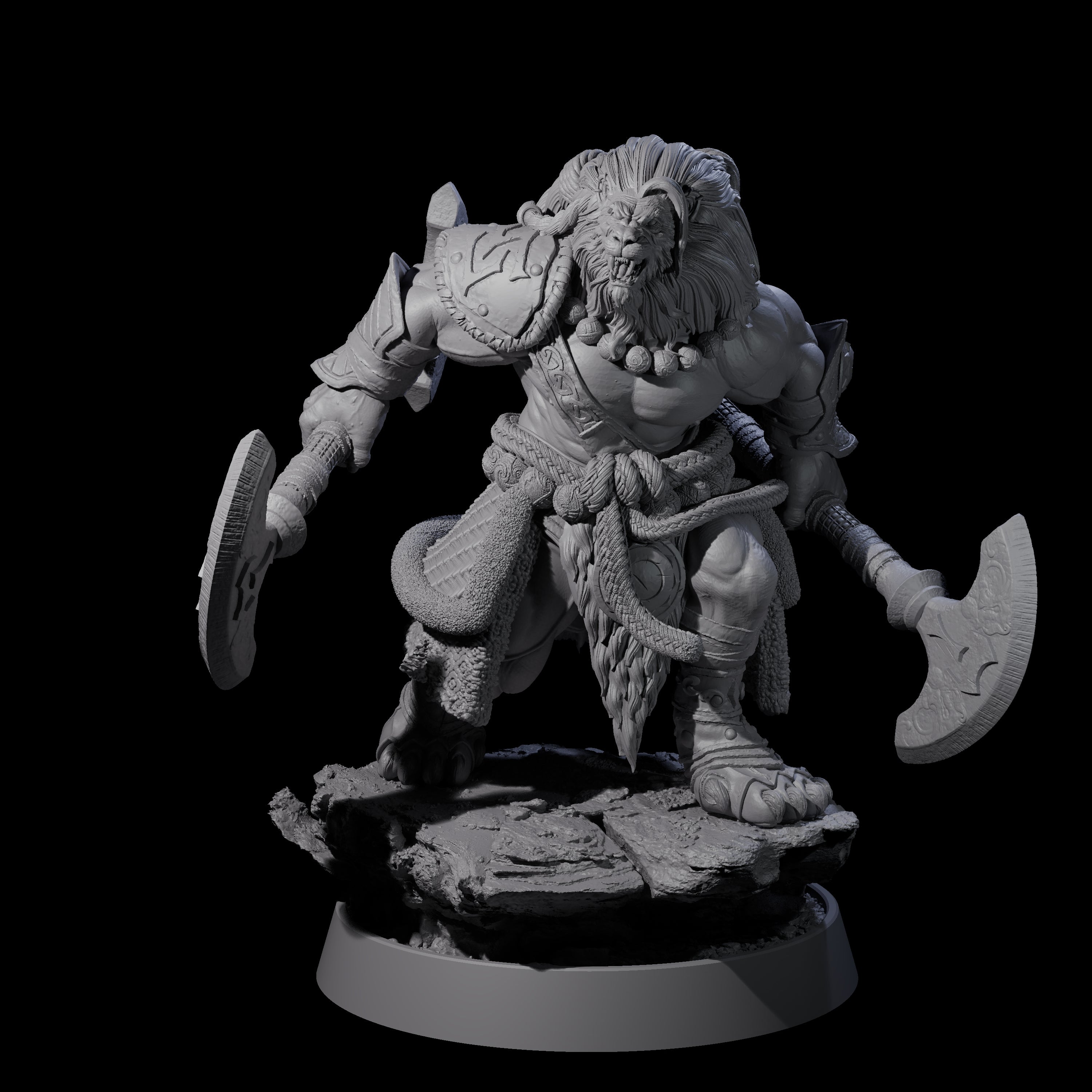 Wandering Leonin Nomad A Miniature for Dungeons and Dragons, Pathfinder or other TTRPGs