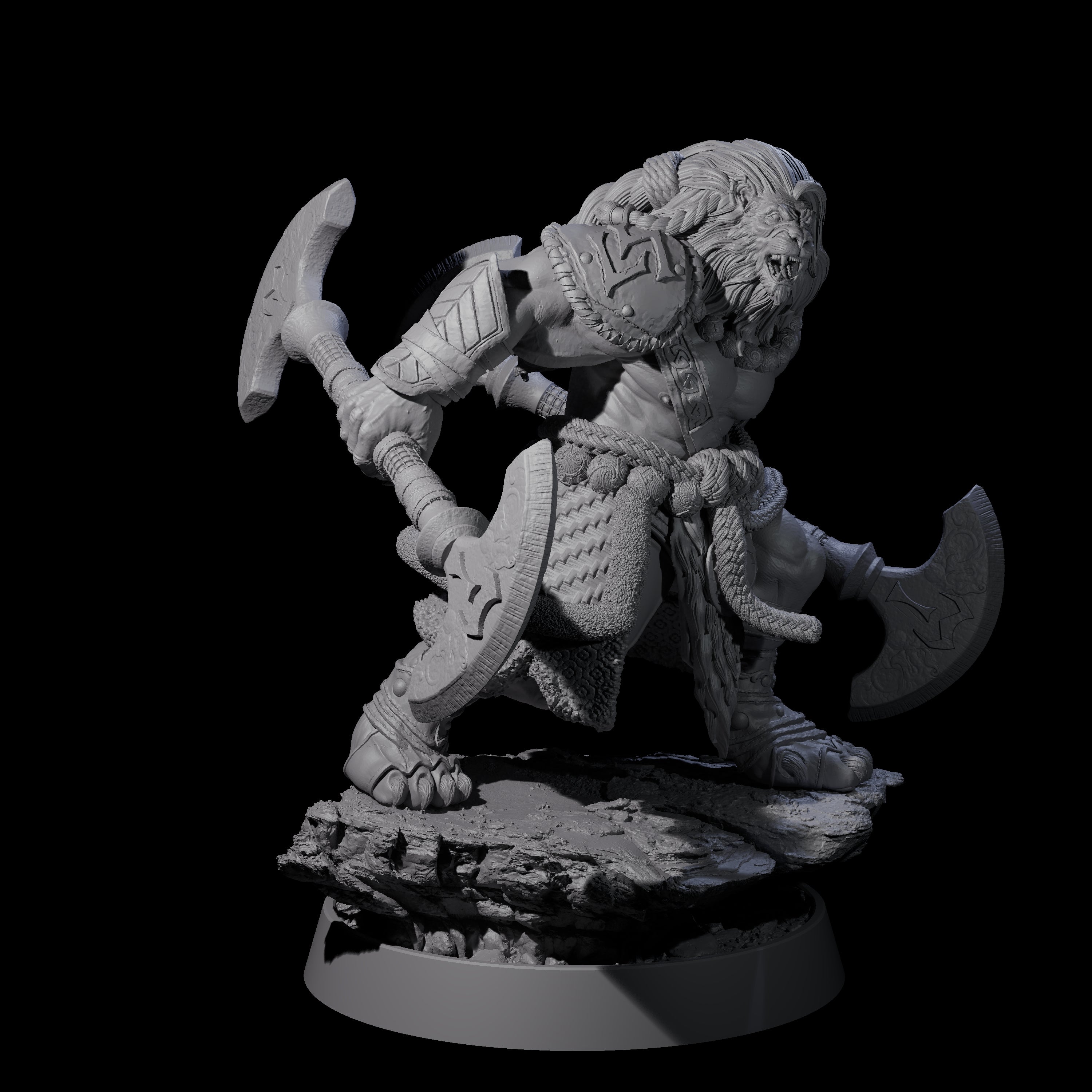 Wandering Leonin Nomad A Miniature for Dungeons and Dragons, Pathfinder or other TTRPGs