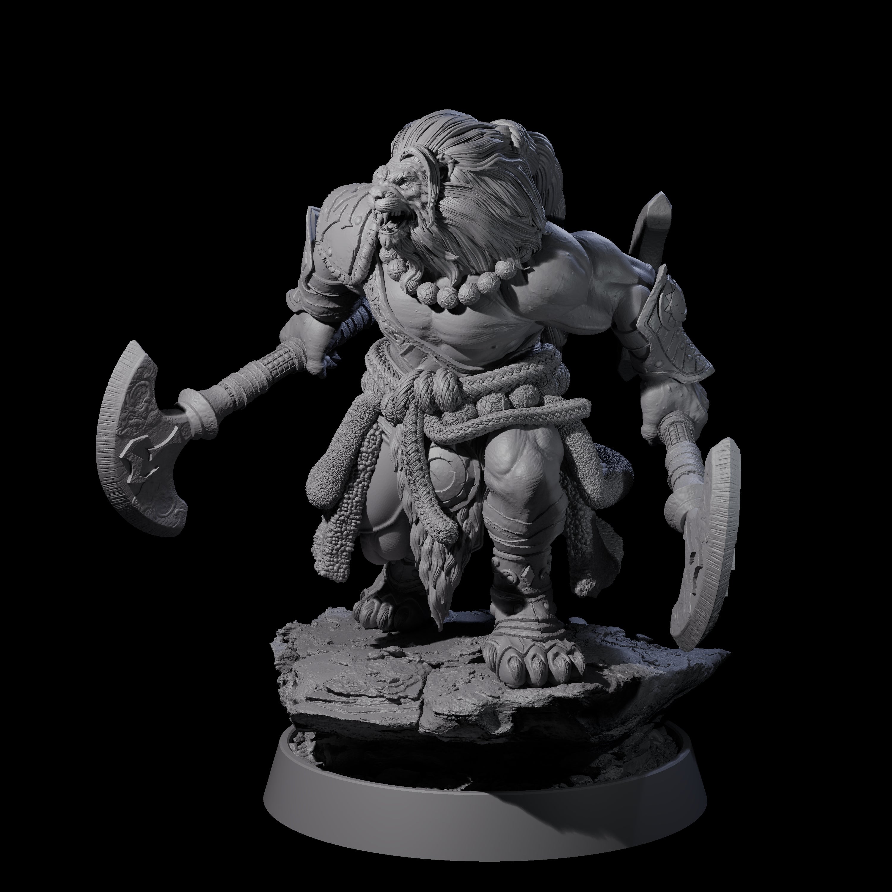 Wandering Leonin Nomad A Miniature for Dungeons and Dragons, Pathfinder or other TTRPGs