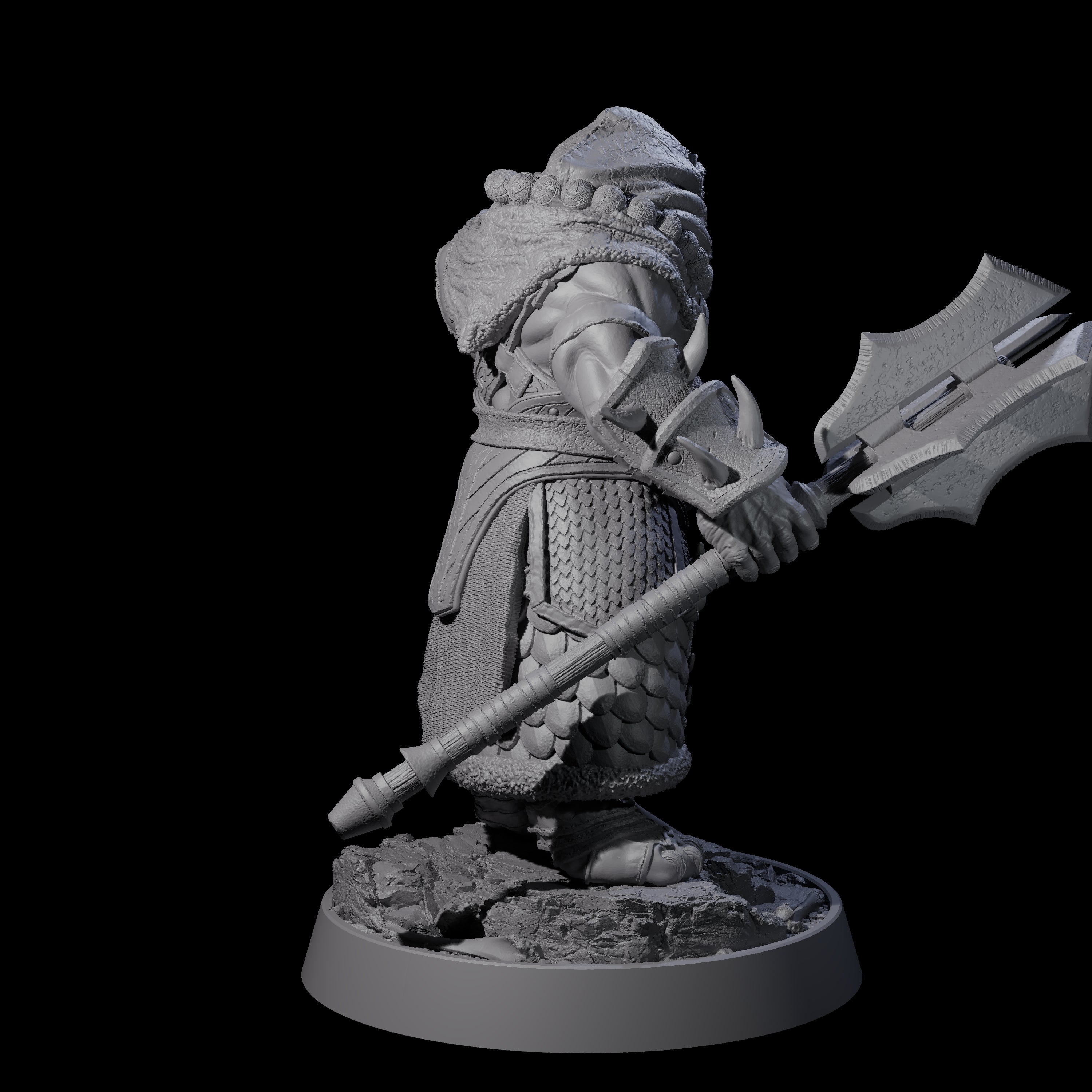Wandering Leonin Nomad B Miniature for Dungeons and Dragons, Pathfinder or other TTRPGs