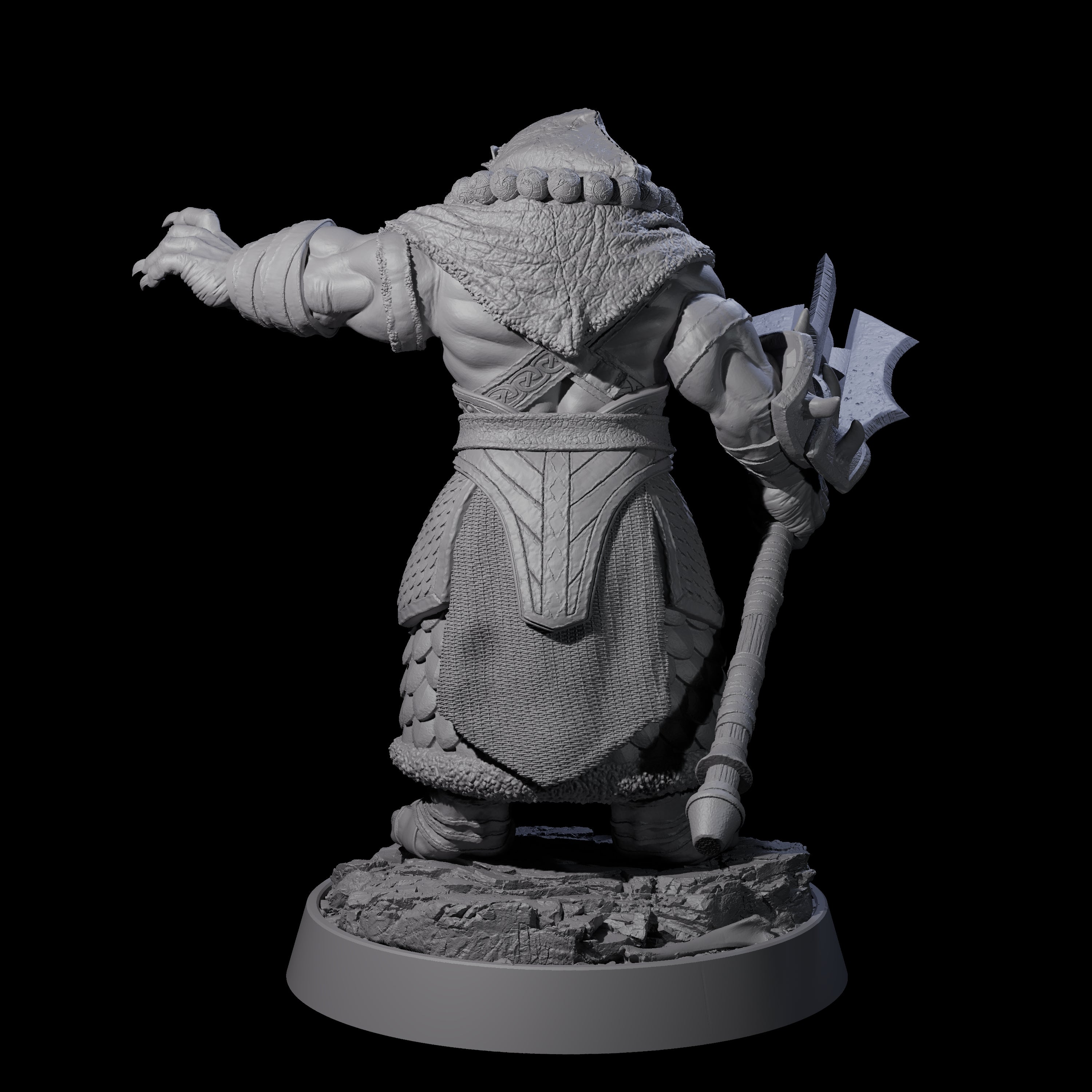 Wandering Leonin Nomad B Miniature for Dungeons and Dragons, Pathfinder or other TTRPGs