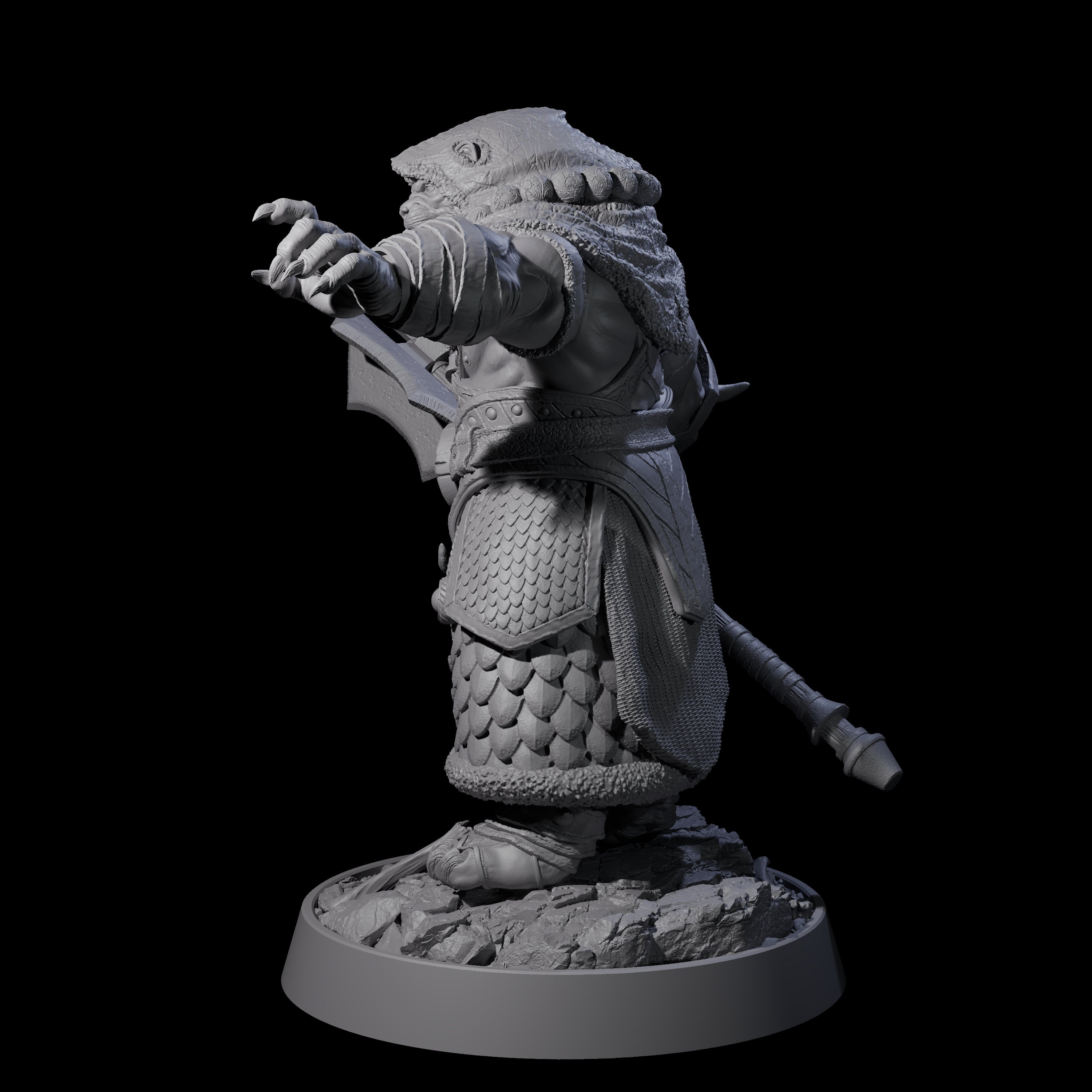 Wandering Leonin Nomad B Miniature for Dungeons and Dragons, Pathfinder or other TTRPGs